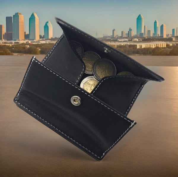 Esquire echt Leder Geldbörse Wiener Schachtel mit RFID Schutz "Dallas" schwarz