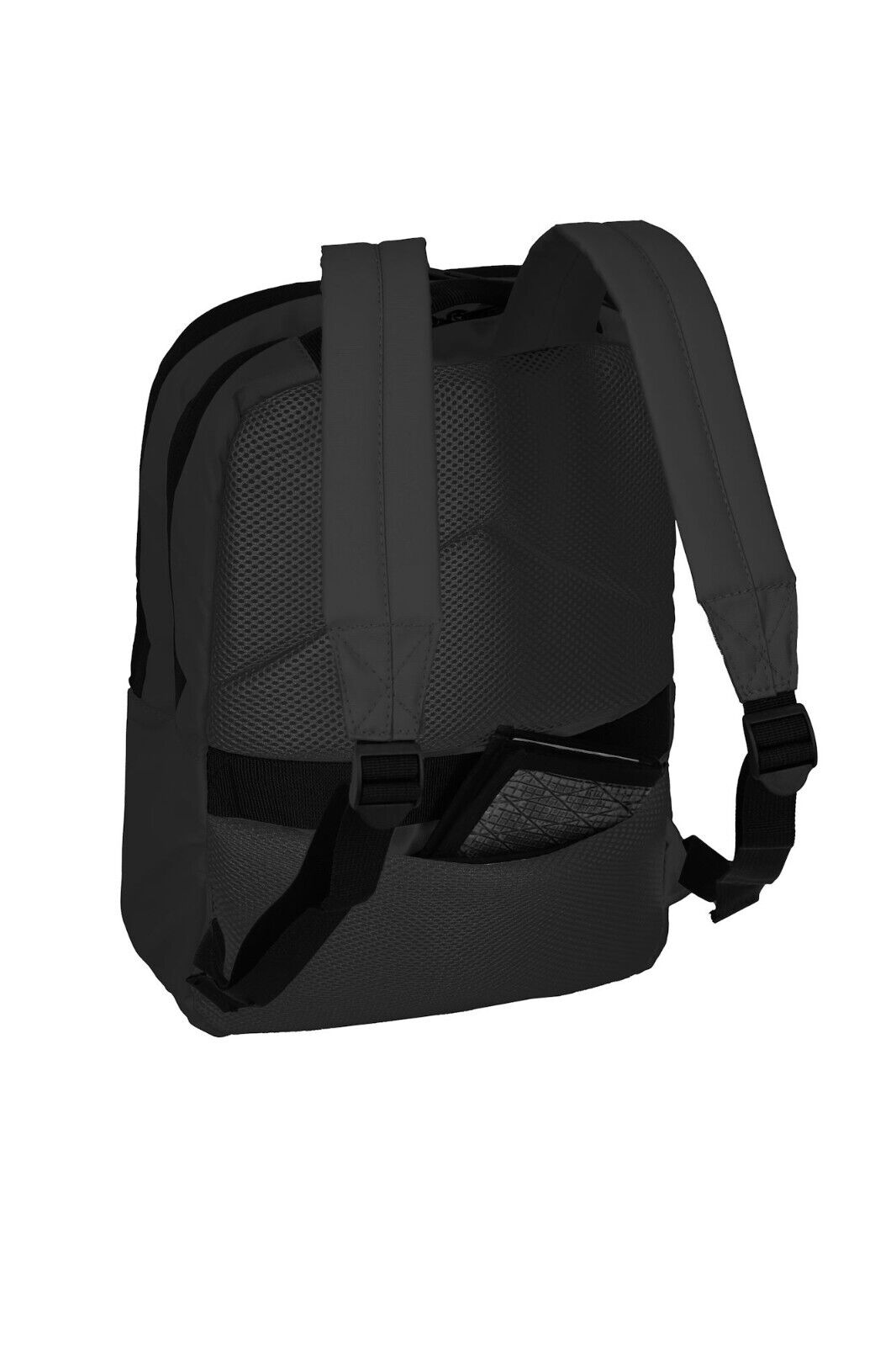 Travelite Basics Plane Cityrucksack – Wasserabweisender Daypack mit 14-Zoll-Laptopfach, spritzwassergeschützten Reißverschlüssen & Sicherheitsfach schwarz