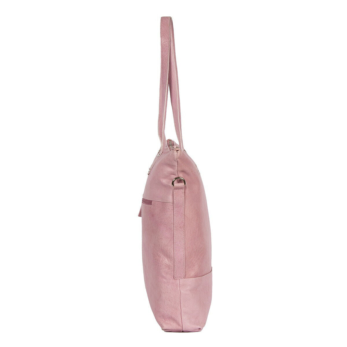 großer echt Leder Damen Shopper Handtasche Schultertasche Penelope rosa