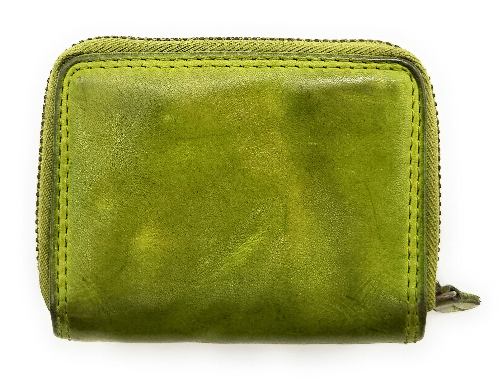 Hill Burry Mini echt Leder Damen Geldbörse Portemonnaie RFID Schutz Waschleder grün