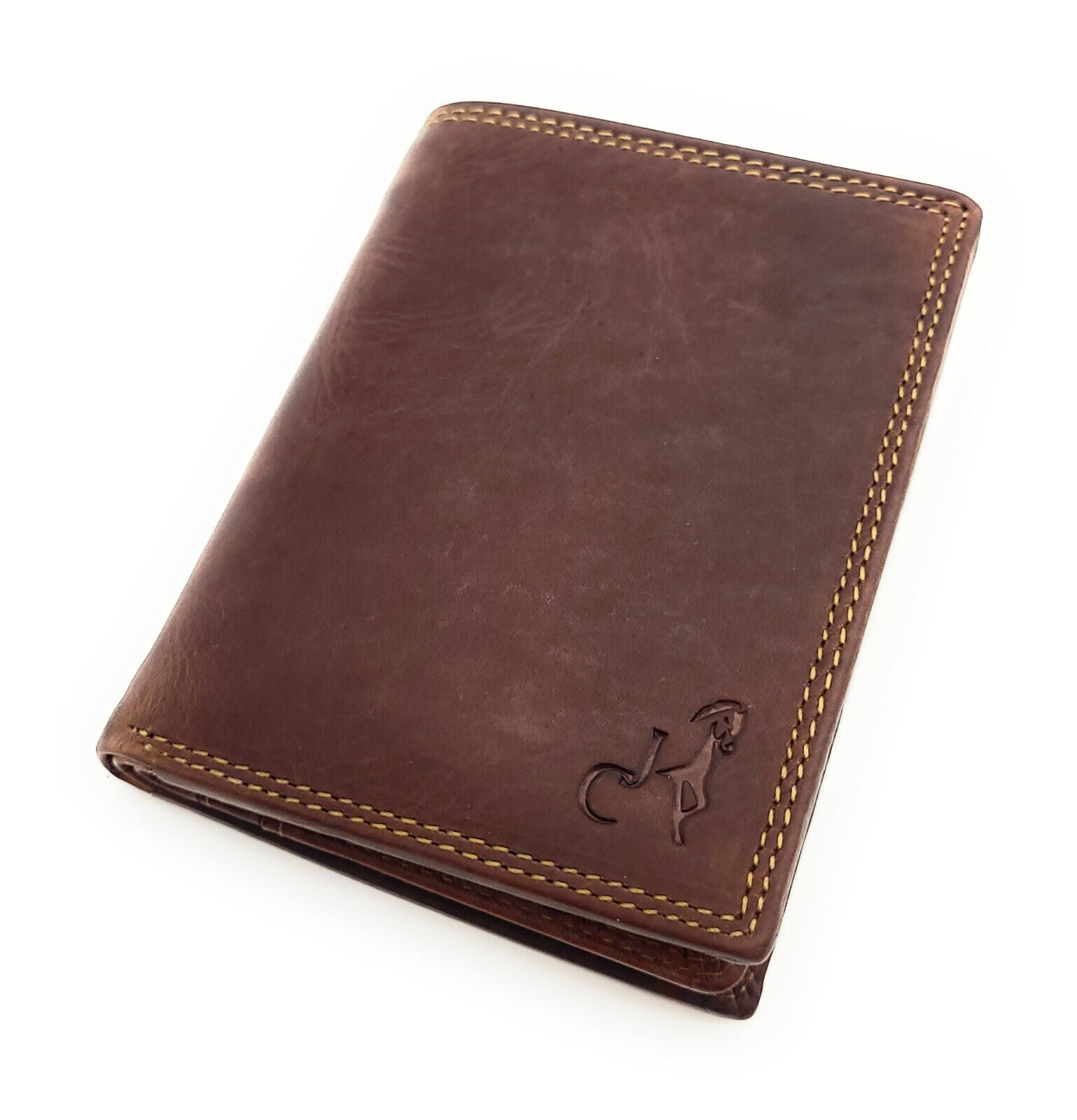 Jockey Club Basic echt Leder Geldbörse Portemonnaie Geldbeutel RFID Schutz braun