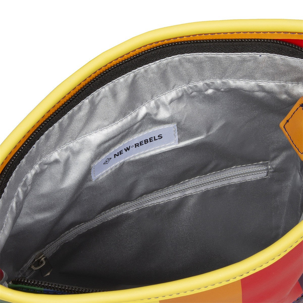 New Rebels Mart Roll Up Rolltop City Rucksack Los Angeles wasserabweisend Regenbogen