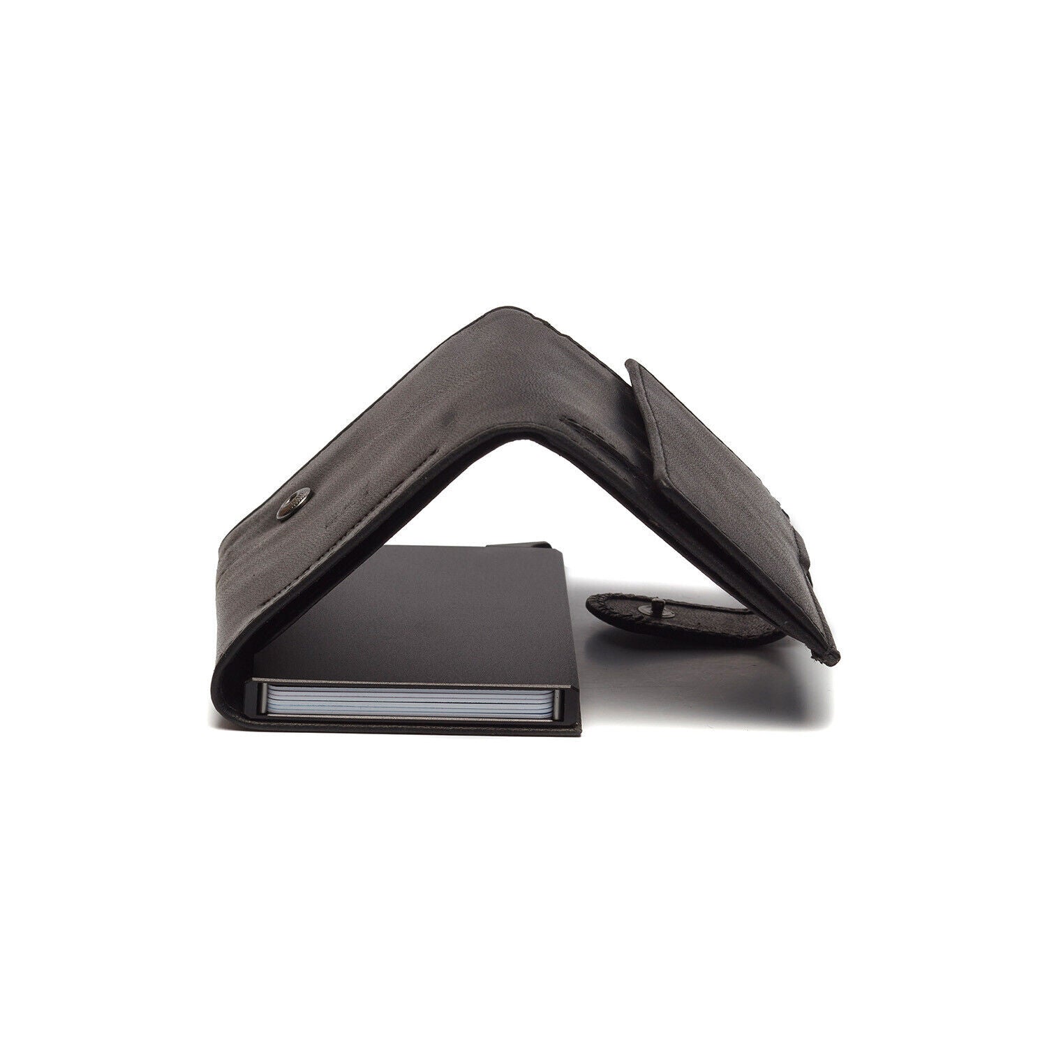 The Chesterfield Brand echt Leder Kreditkartenetui Mini Geldbörse Mannheim schwarz