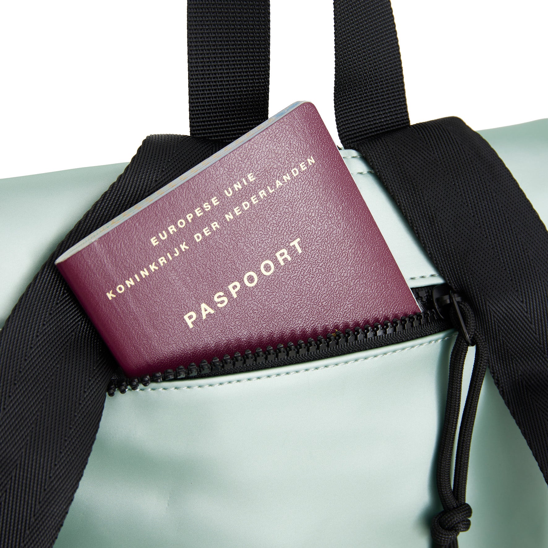 New Rebels Mart Roll Up Rolltop City Rucksack Los Angeles wasserabweisend metallic lightgreen grün