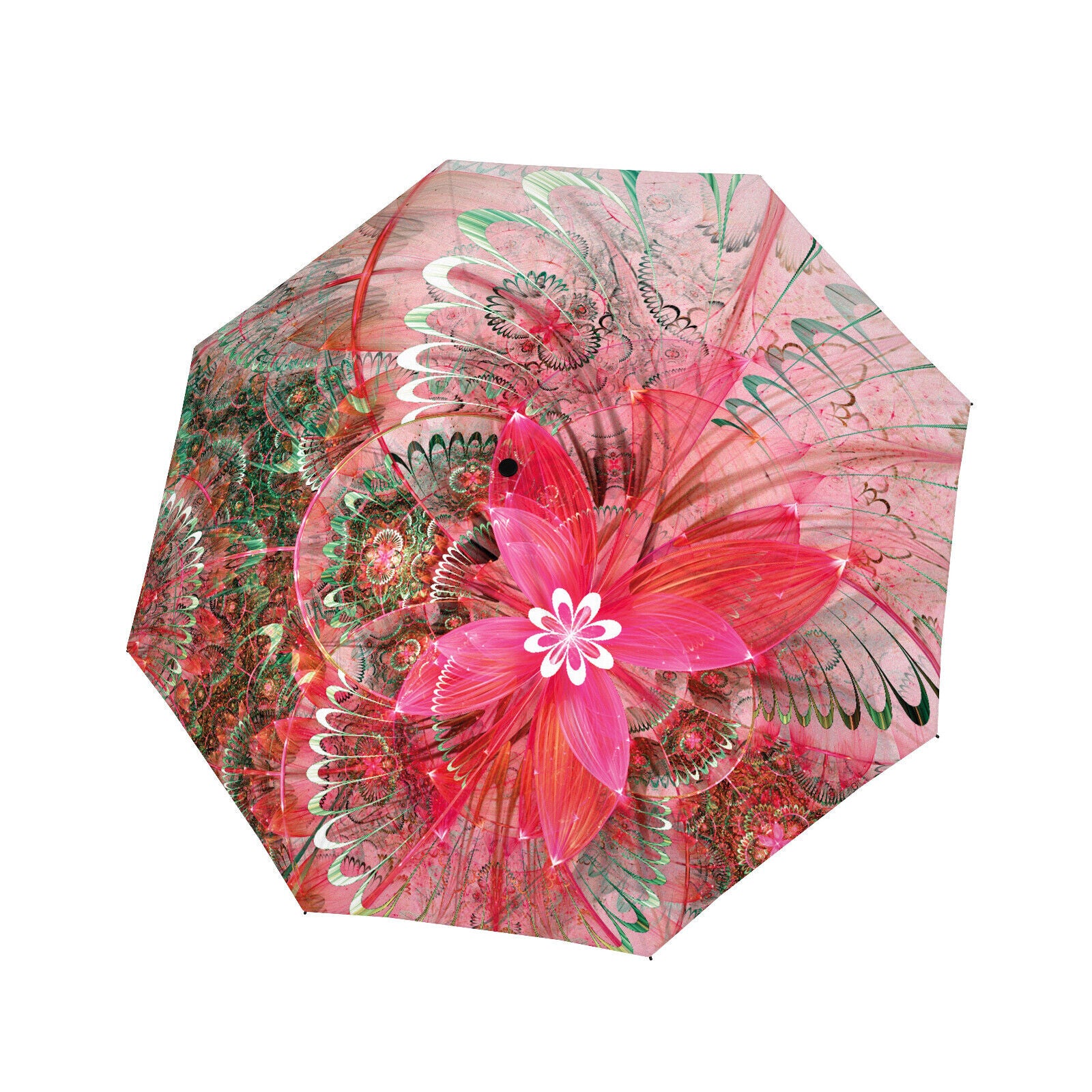 Doppler Designer-Regenschirm | Kunstvolles Blumendesign | Windstabil bis 100 km/h Celestial Satin