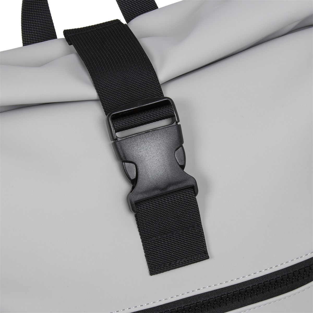 New Rebels New York Rolltop Rucksack Grau – wasserabweisend, 15" Laptopfach, 15 L