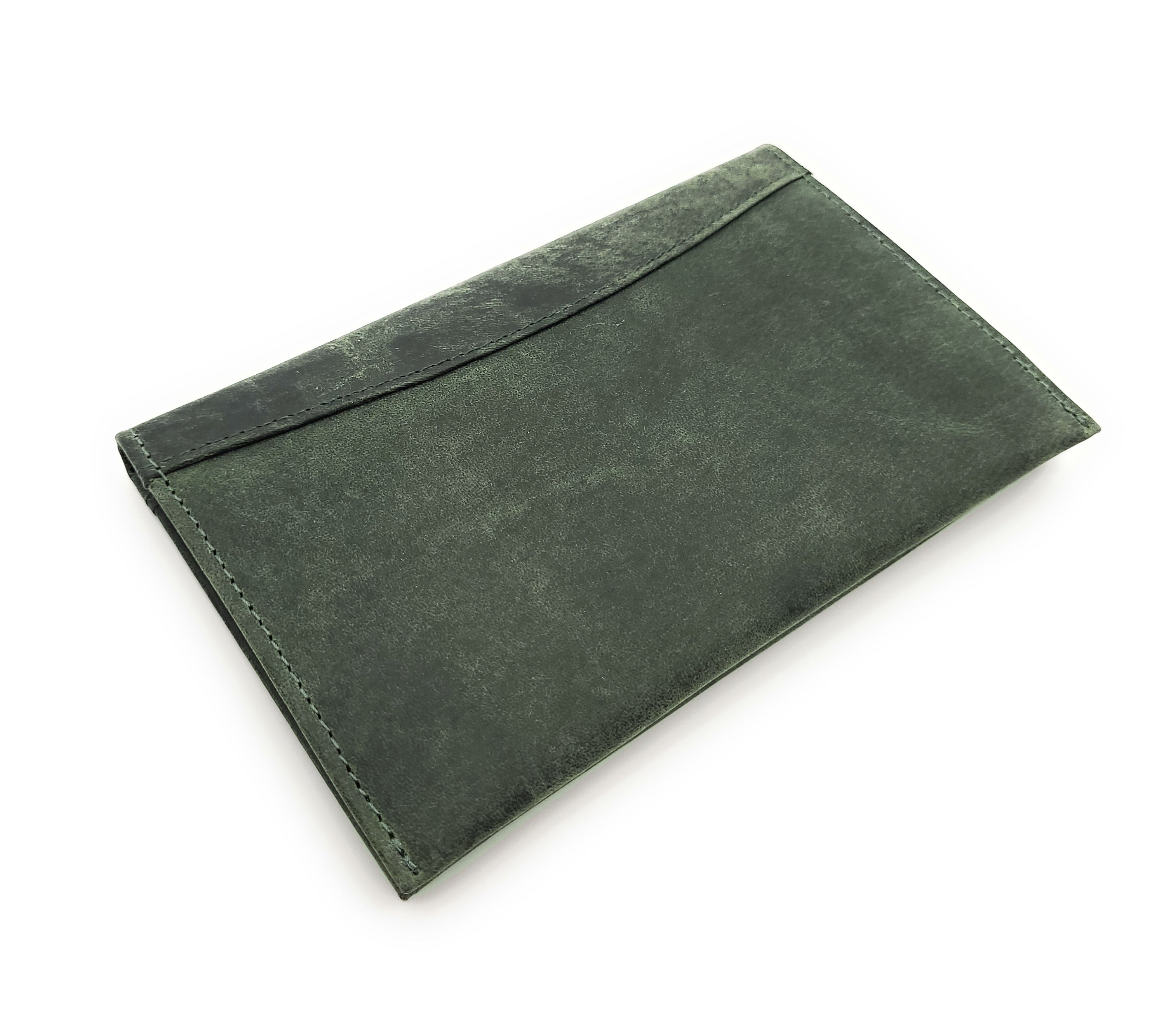 echt Leder Tabakbeutel Tabaktasche Tabak Etui Beutel Kautschuk gefüttert "Fresh" grün