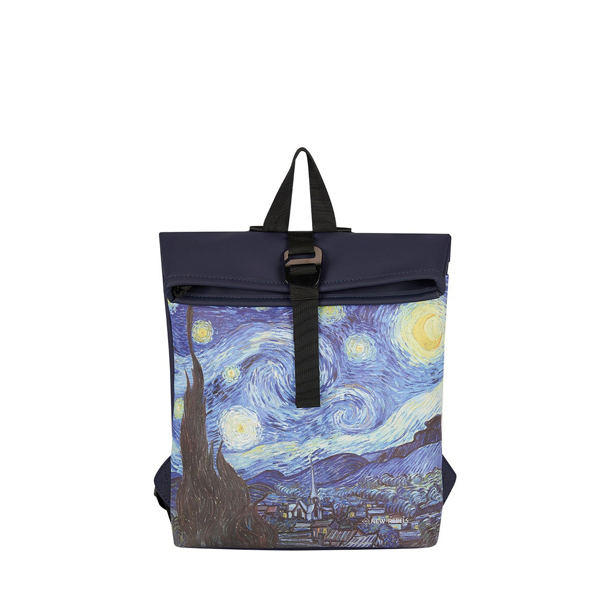 New Rebels Mart Art Roll Up City Rucksack Los Angeles starry night, Sternennacht wasserabweisend