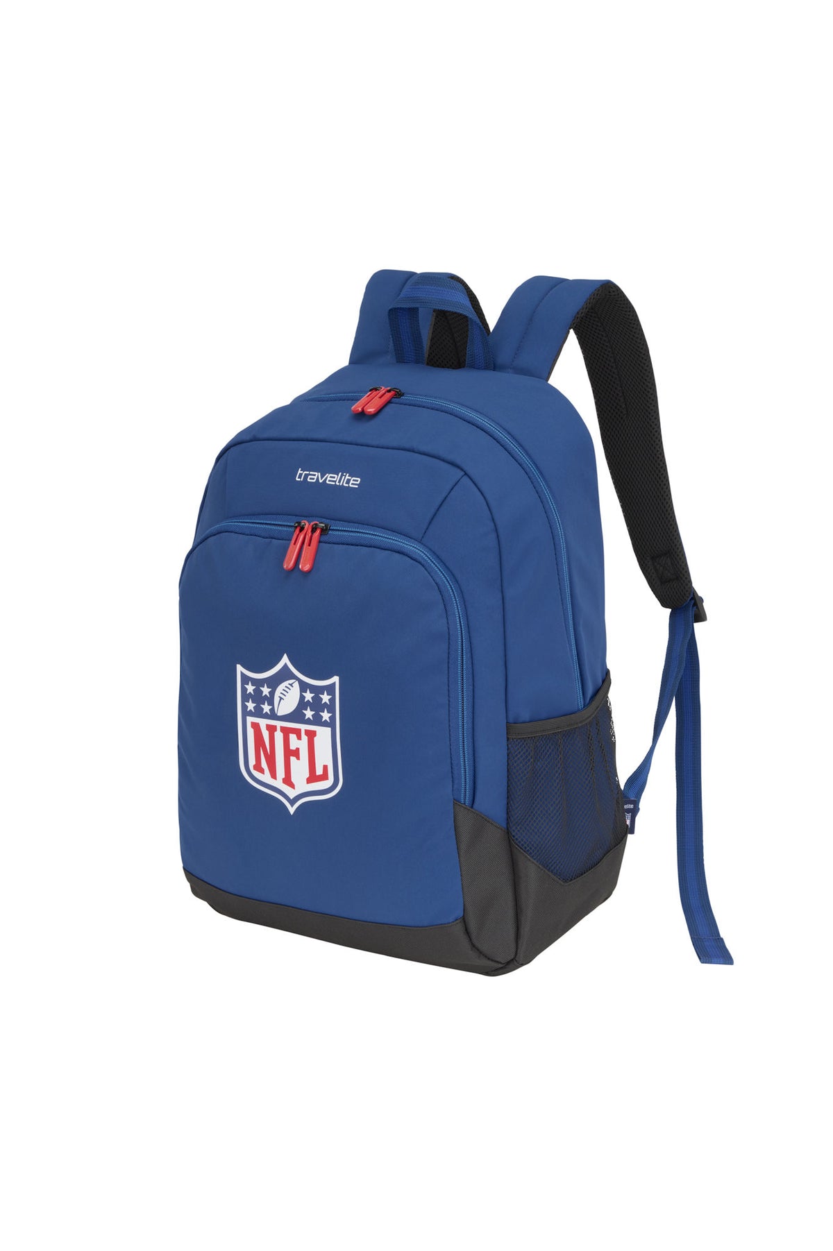 travelite x NFL College Rucksack NFL Shield Blau – 24 l, Laptopfach bis 15 Zoll