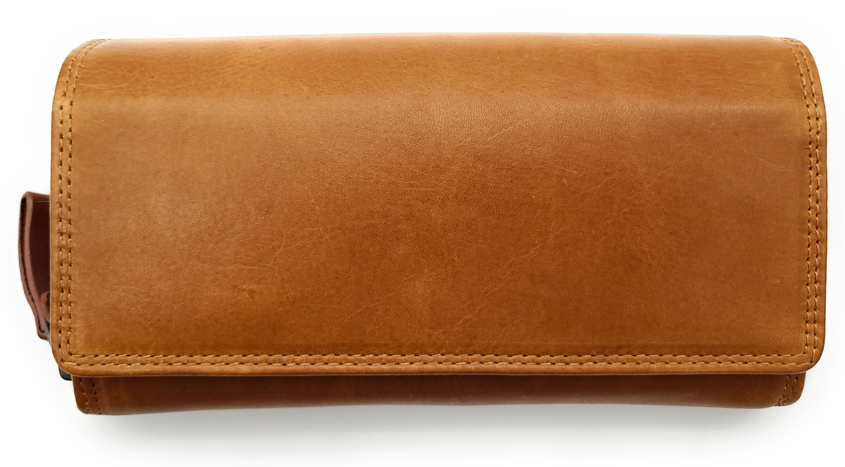 Jockey Club große echt Leder Geldbörse Portemonnaie Geldbeutel mit RFID Schutz gewachstes Rindleder braun