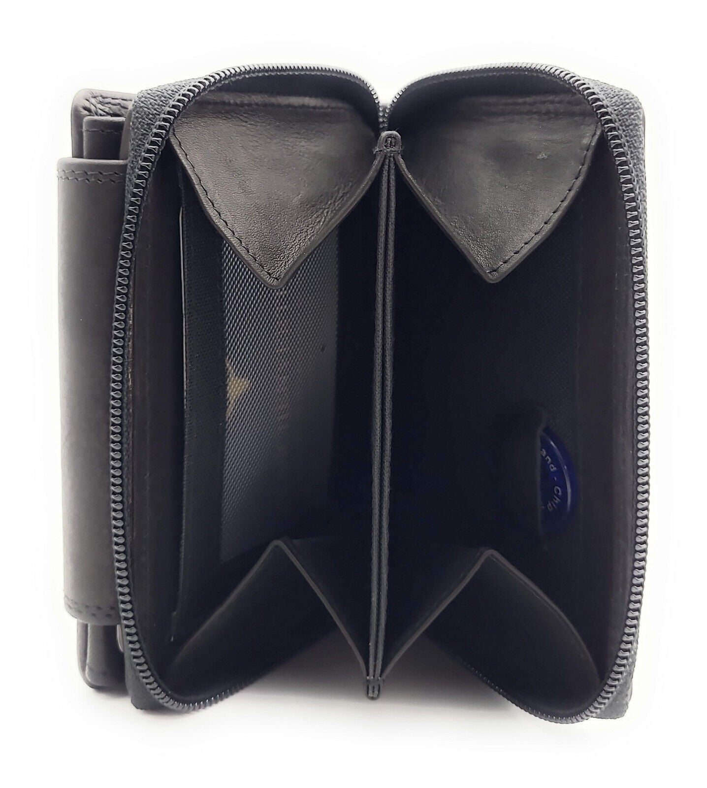 Jockey Club echt Leder Damen Geldbörse Portemonnaie Geldbeutel viele Fächer schwarz