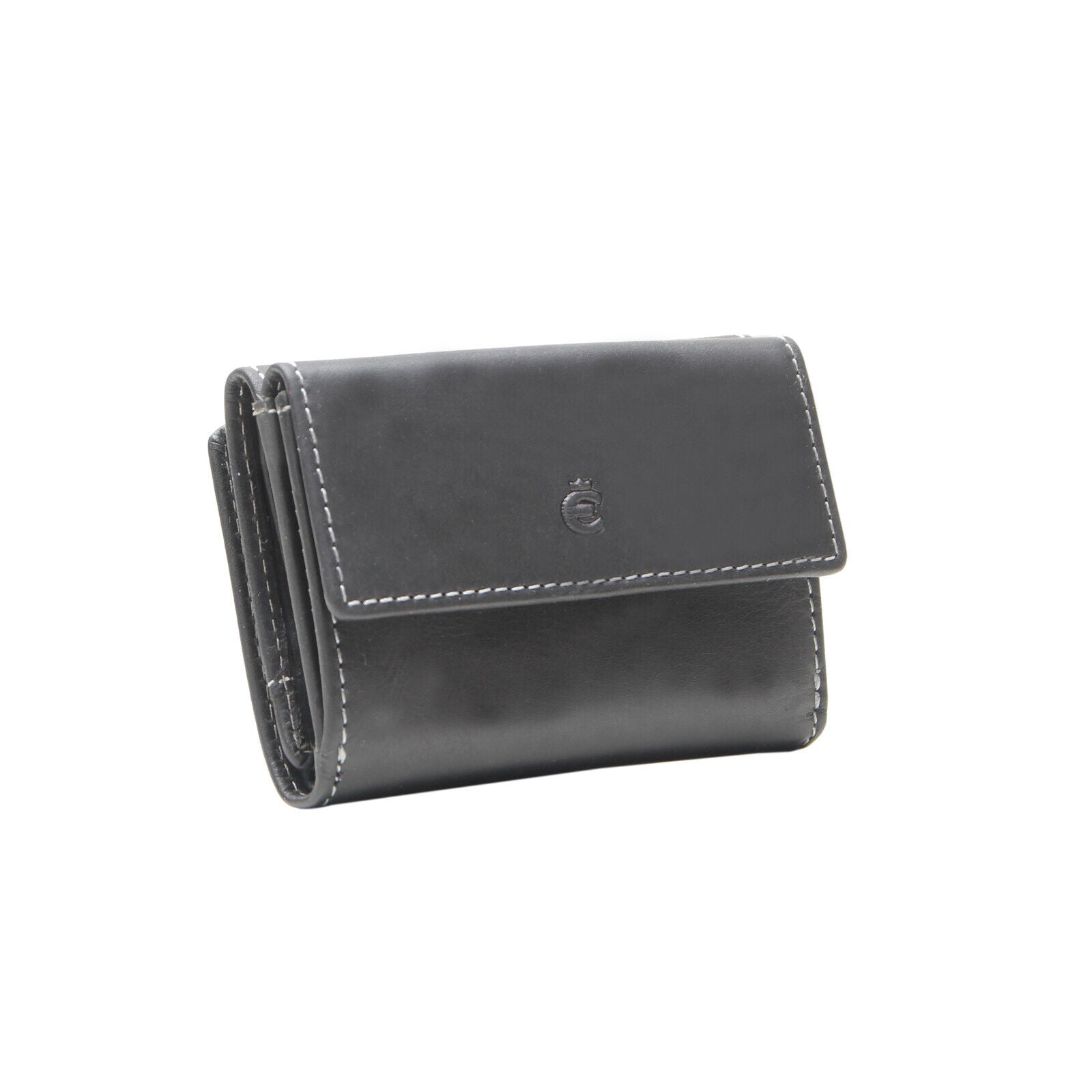 Esquire kleine echt Leder Geldbörse Portemonnaie mit RFID Schutz "Dallas" schwarz