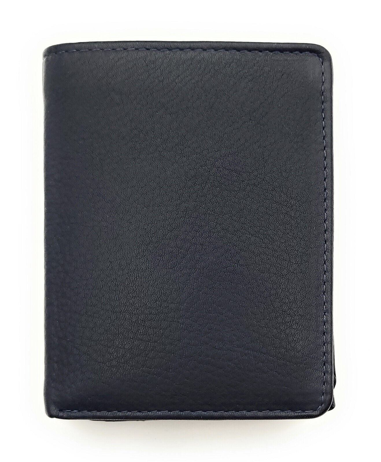 Jockey Club kompakte echt Leder Geldbörse Portemonnaie mit RFID Schutz gewachstes Rindleder navy blau