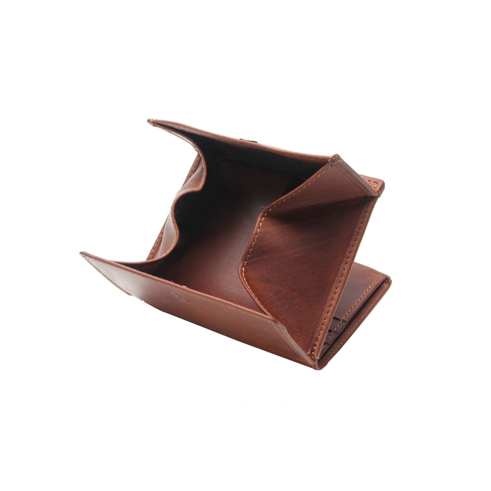 Esquire echt Leder Geldbörse Wiener Schachtel mit RFID Schutz "Dallas" braun