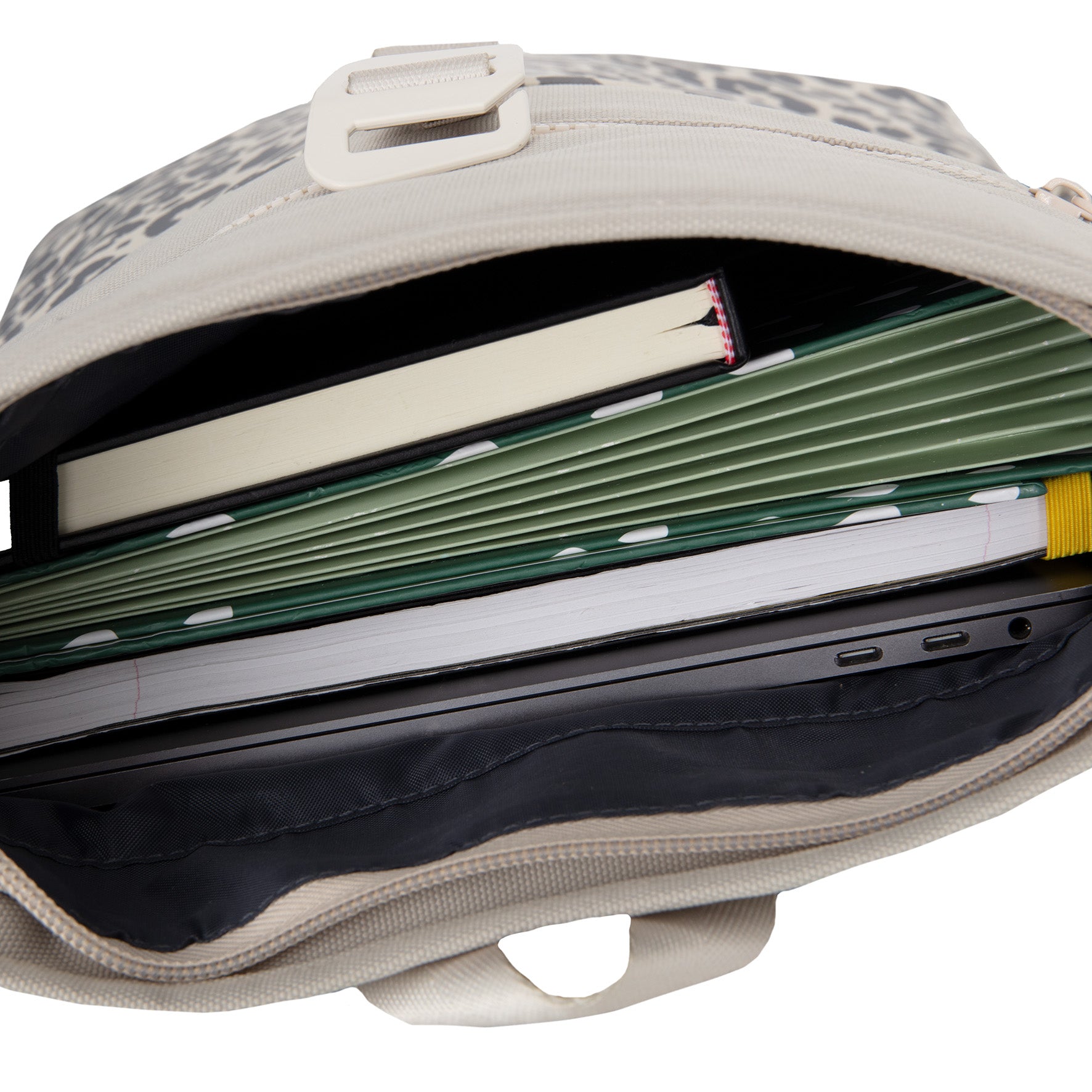 New Rebels Urban Roll Up Rolltop City Rucksack Los Angeles wasserabweisend Leopard beige