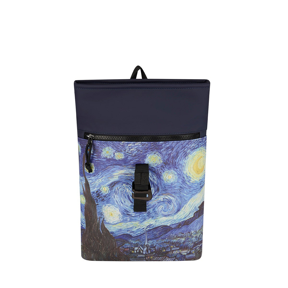 New Rebels Mart Art Roll Up City Rucksack Los Angeles starry night, Sternennacht wasserabweisend
