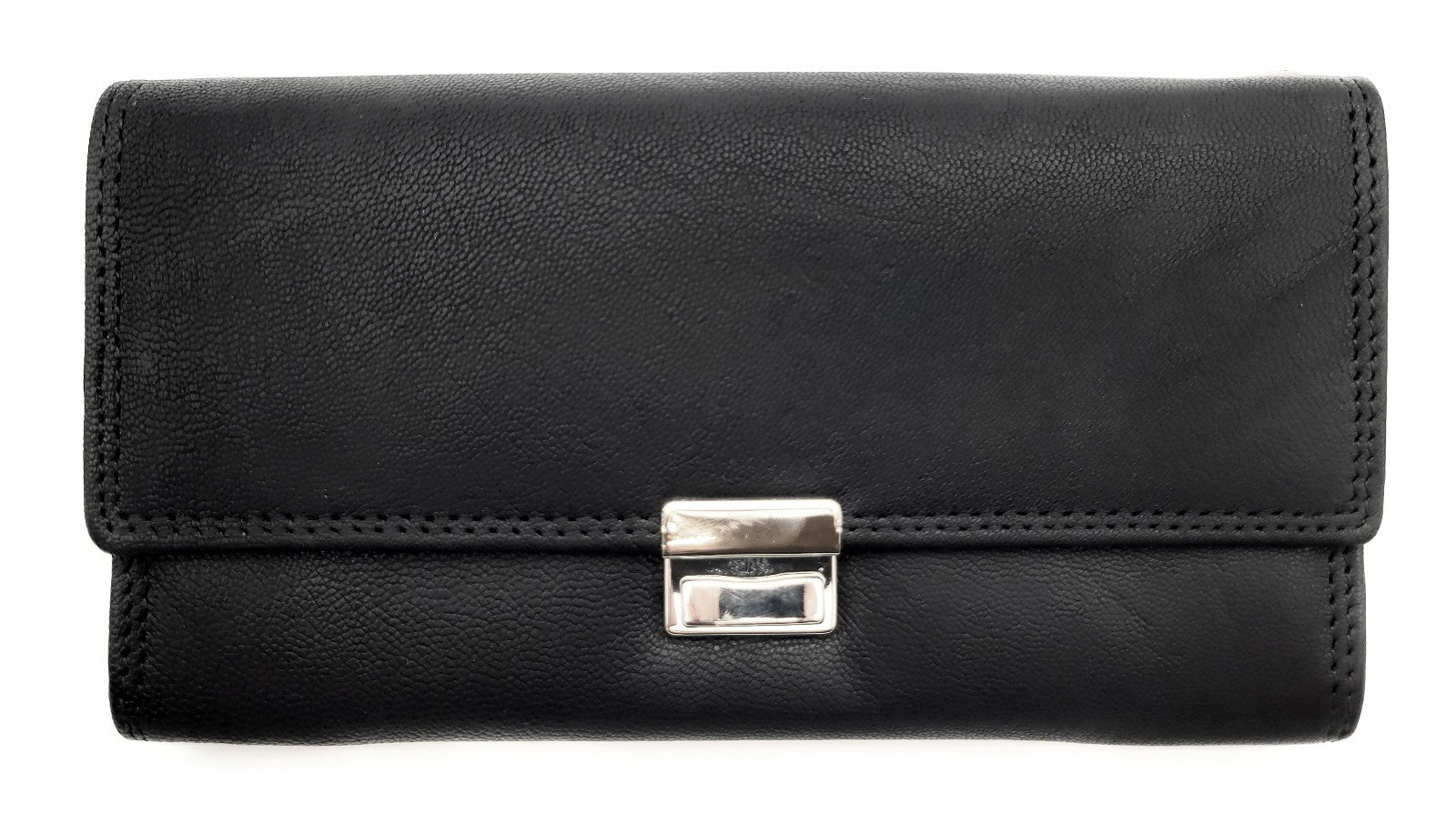 Lemasi Echtleder Kellnerbörse Schwarz – Professionelle Servicebörse aus Rindleder mit 5 Scheinfächern, Münzfach, Karten- & Reißverschlussfach