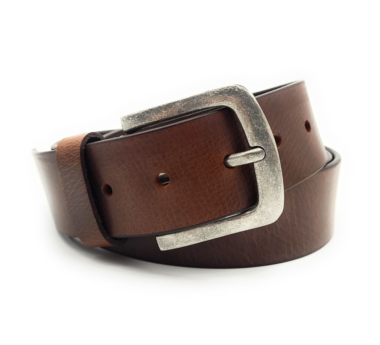 Hill Burry XXXL echt Leder Herren Gürtel Ledergürtel Jeansgürtel Bundweite 135cm braun