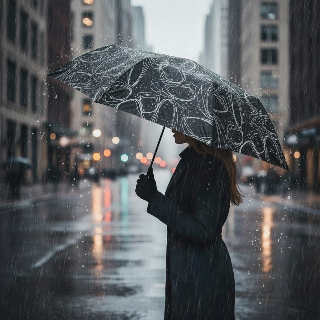 Knirps T.200 Duomatic Regenschirm Taschenschirm Schirm sturmfest pure black