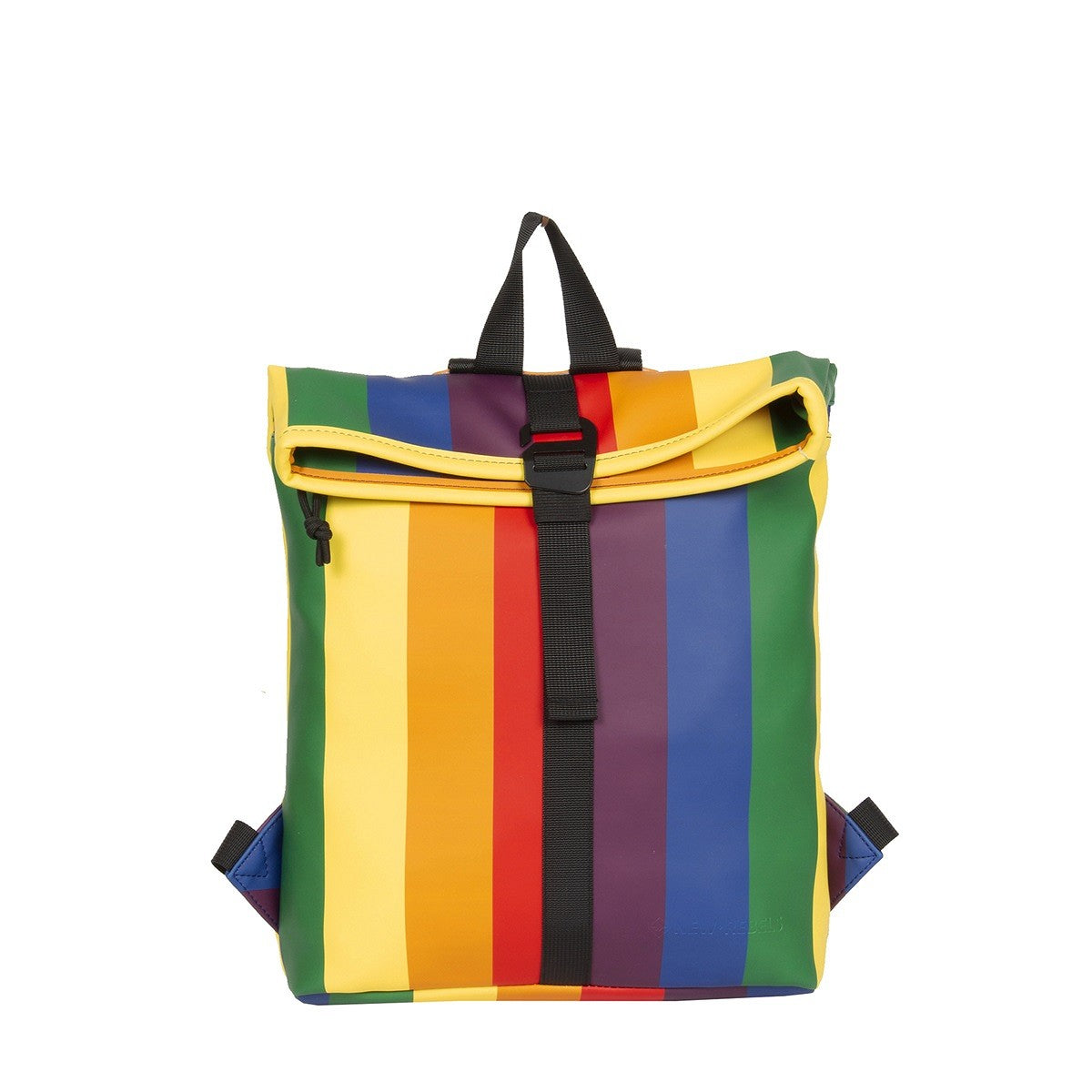 New Rebels Mart Roll Up Rolltop City Rucksack Los Angeles wasserabweisend Regenbogen