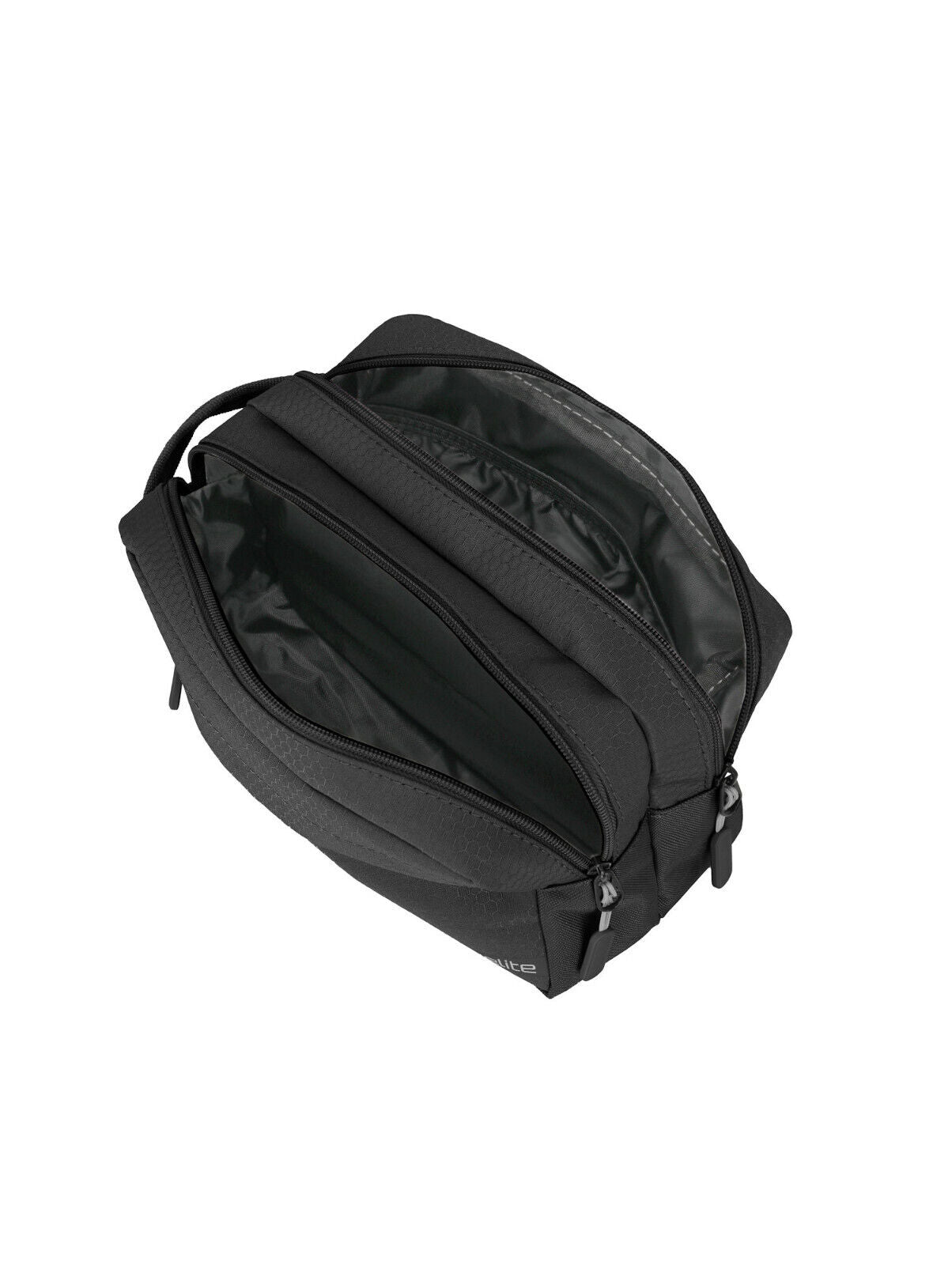 Travelite Kick Off Kulturtasche Kulturbeutel Doppelfach schwarz