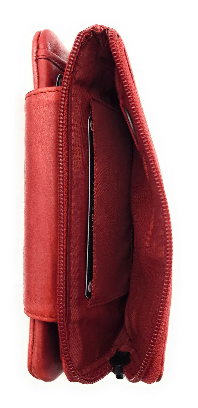 Jockey Club echt Leder Geldbörse Portemonnaie Geldbeutel mit RFID Schutz rot