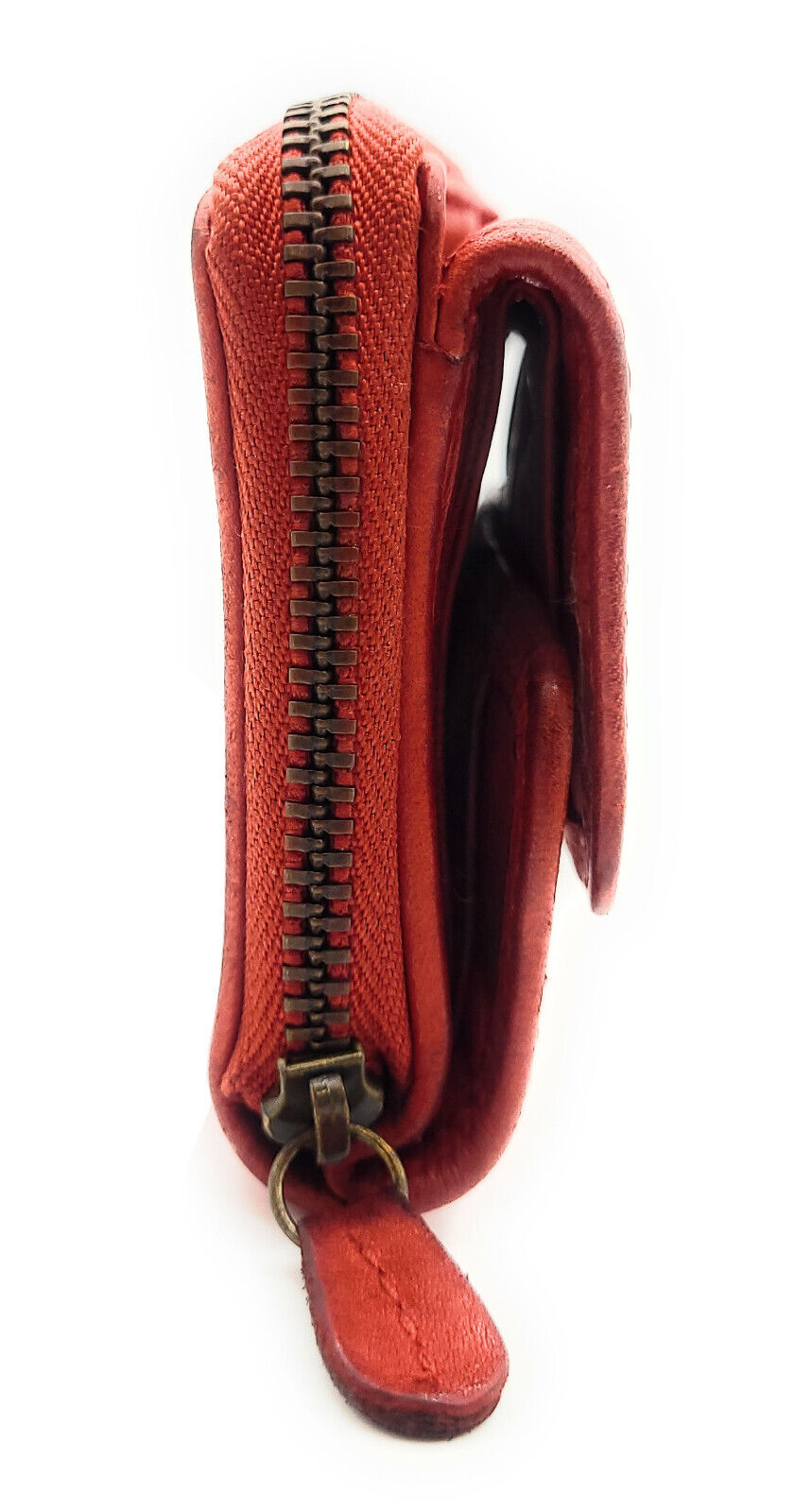 Hill Burry Mini echt Leder Damen Geldbörse Portemonnaie RFID Schutz Waschleder rot