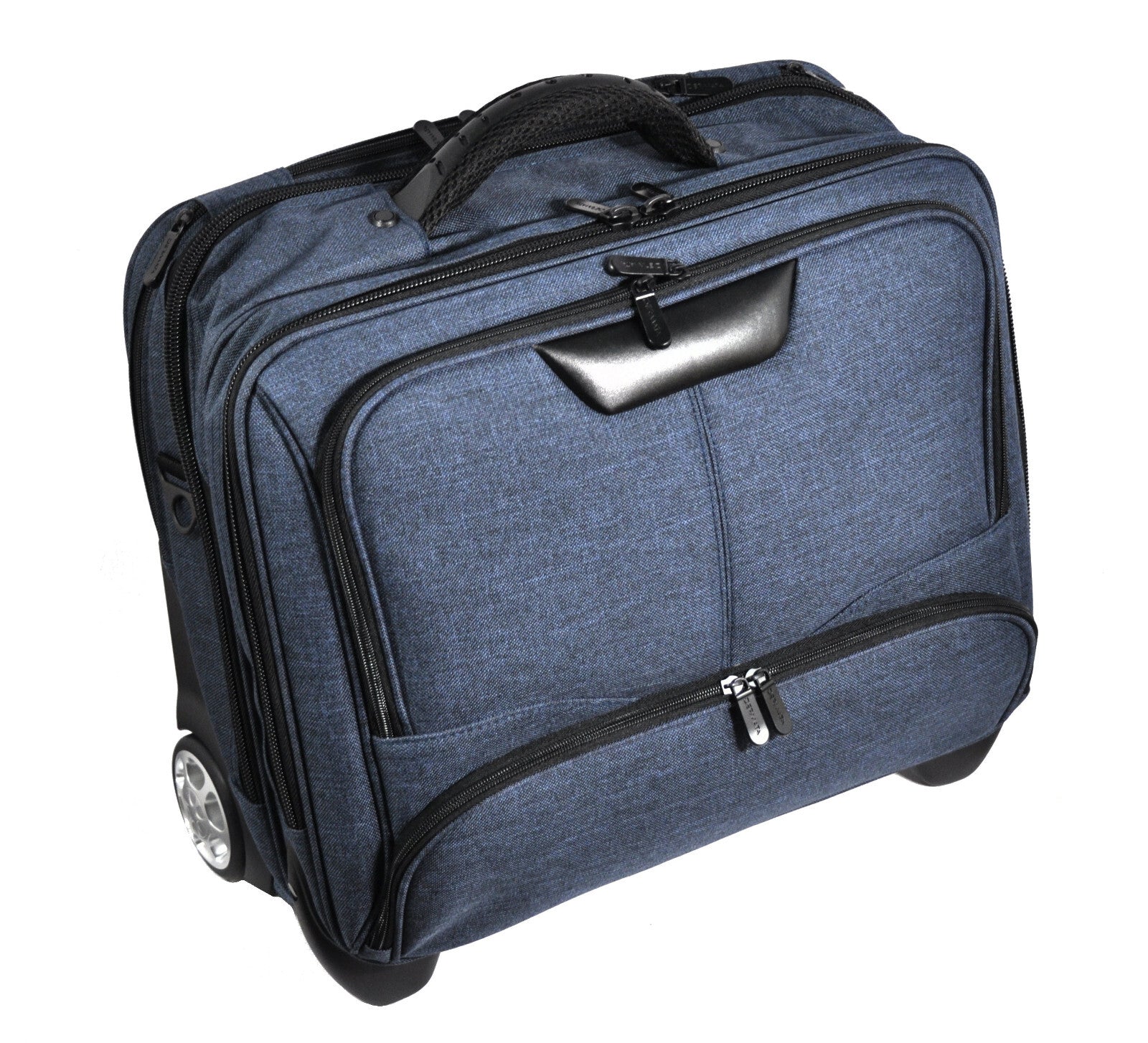 Dermata Business Notebook Trolley Laptop Pilotenkoffer Aktenkoffer bis 17" blau