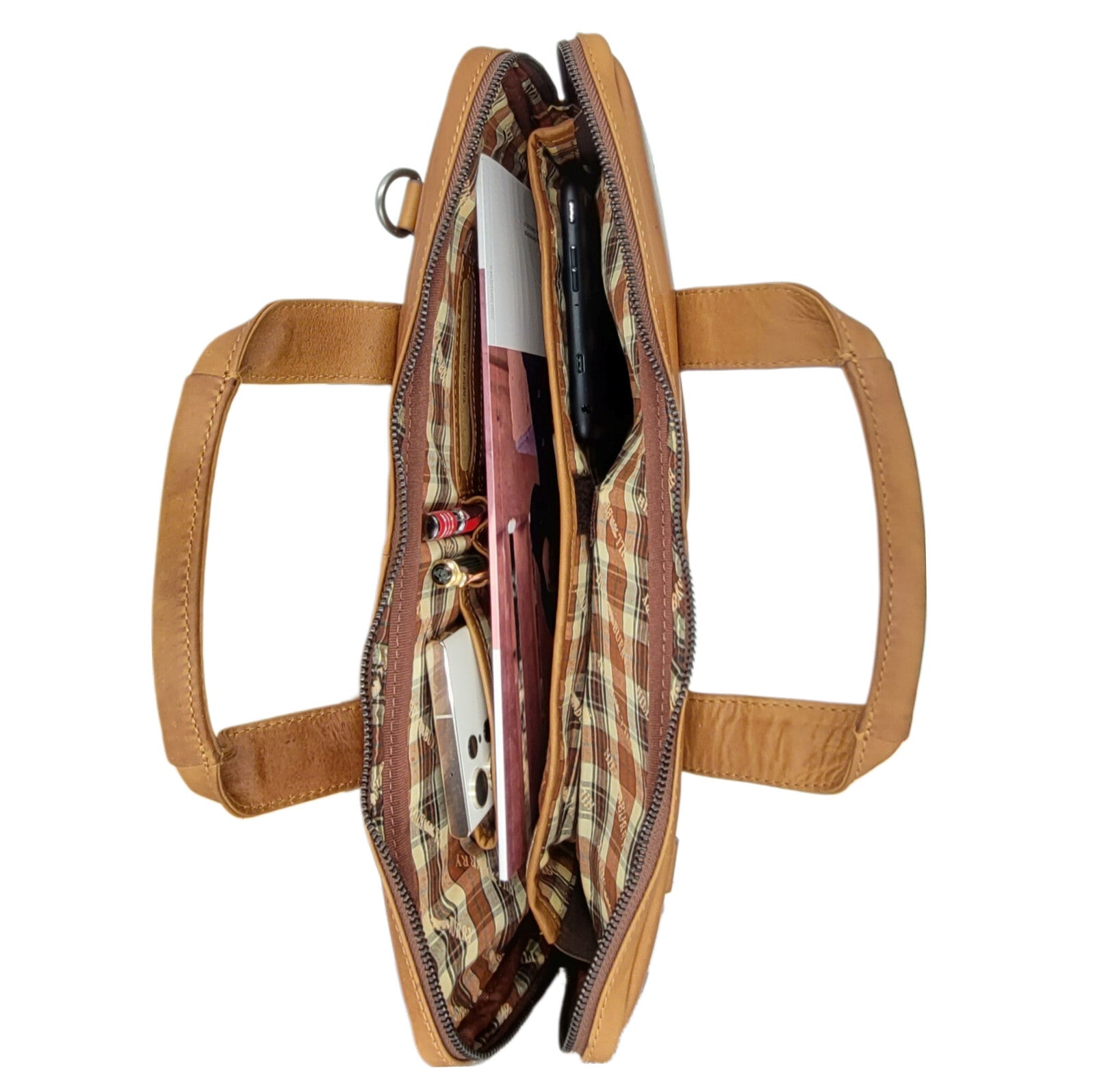 Hill Burry Echtleder Business-Tasche | Premium Laptoptasche 15,6 Zoll