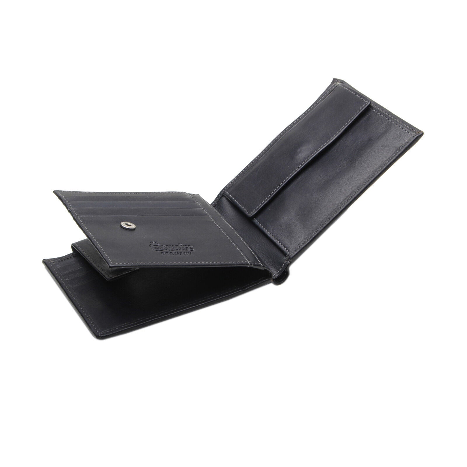 Esquire echt Leder Geldbörse Portemonnaie mit RFID Schutz schwarz