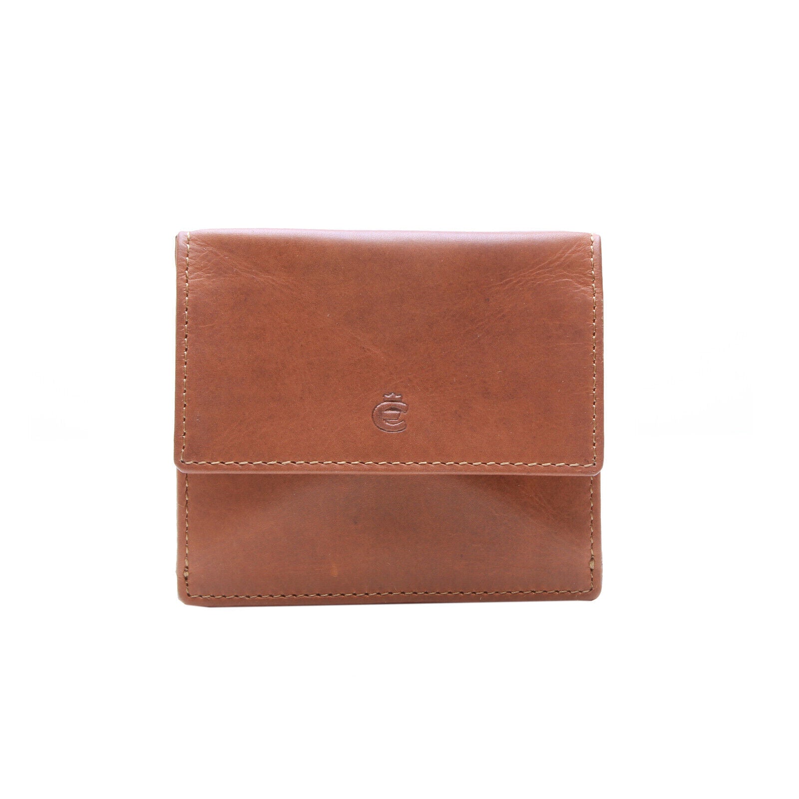 Esquire echt Leder Geldbörse Wiener Schachtel mit RFID Schutz "Dallas" braun