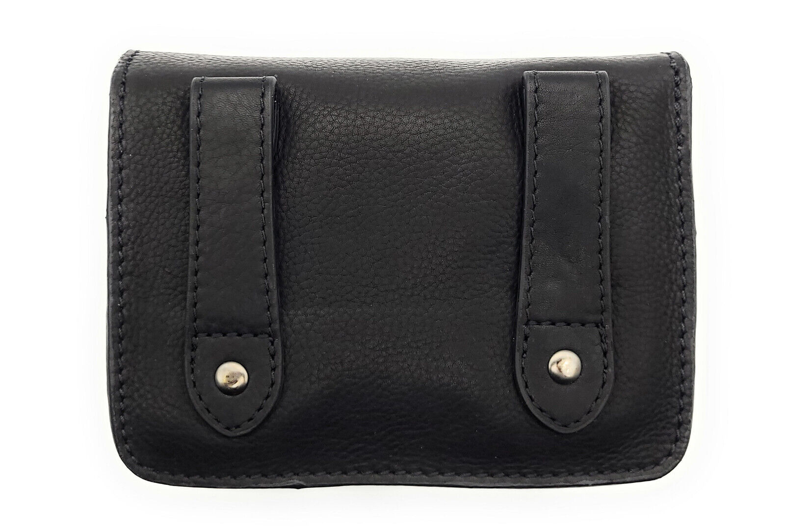 Hill Burry echt Leder Gürteltasche Bikertasche Hüfttasche Bauchtasche Doppelfach schwarz