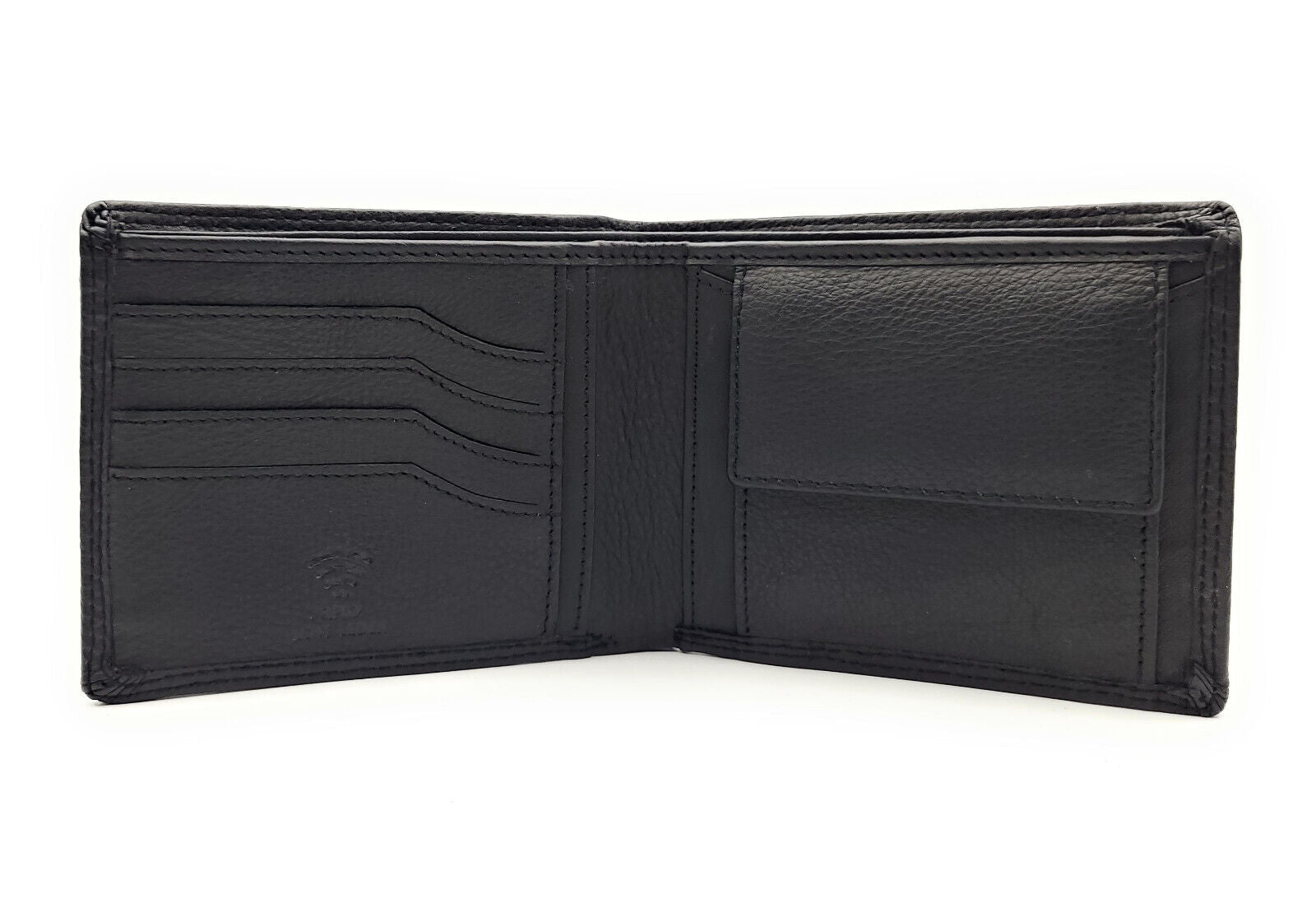 Herren Geldbörse aus echtem Rindnappa-Leder mit RFID-Schutz & Reißverschlussfach – Klassische Lederbörse mit Münzfach, 10 Kartenfächern & Geschenkbox