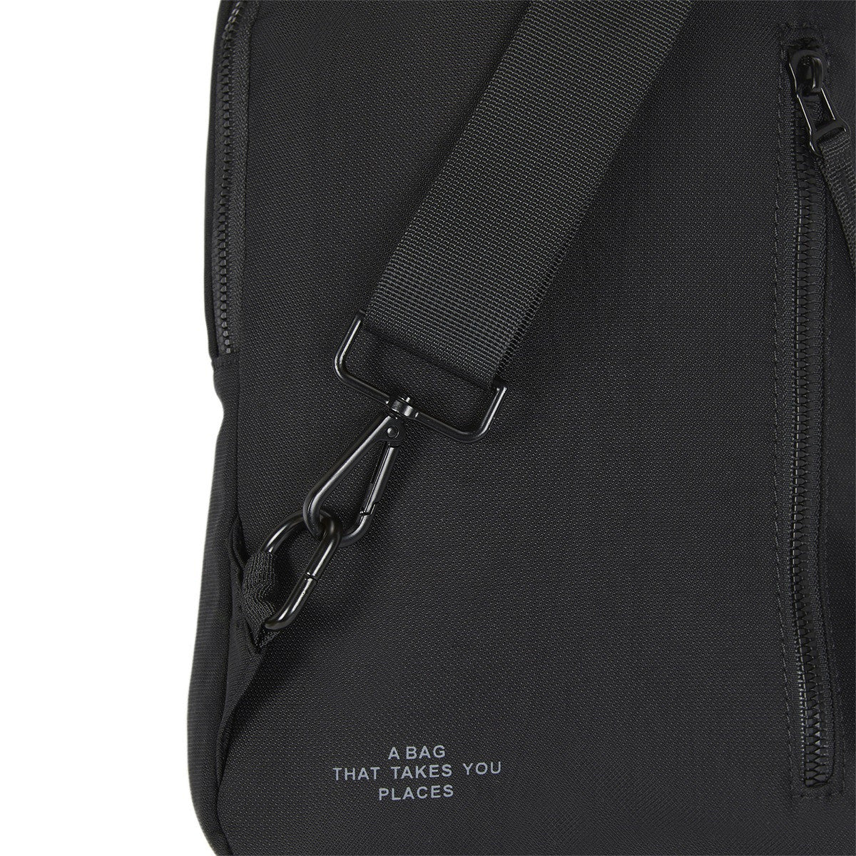 New Rebels Walden - Caldwell große Crossbody Bag – Nylon Umhängetasche mit Tabletfach & Sicherheitsfach schwarz