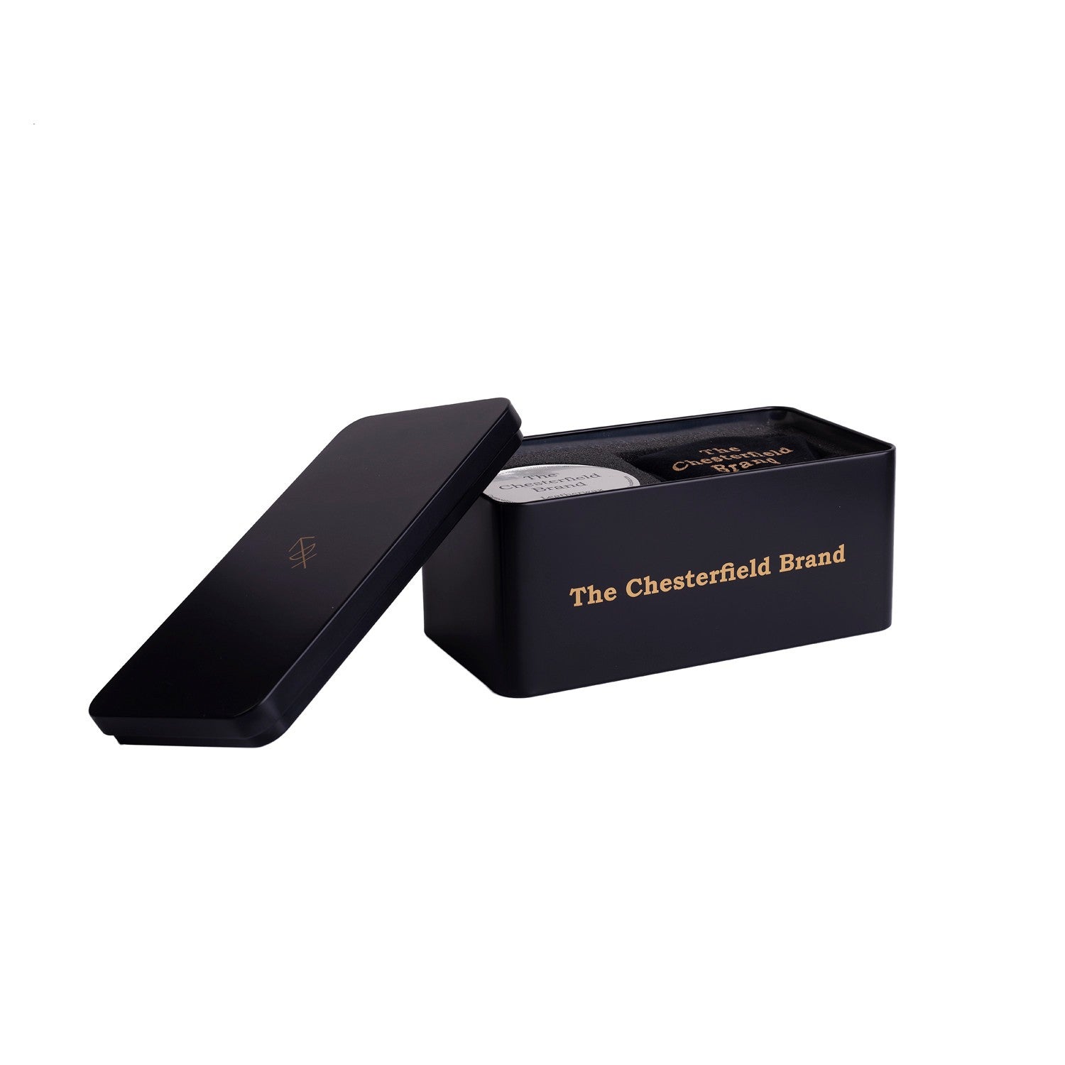 The Chesterfield Brand Lederpflege-Set – Metallbox mit 2× Wachs & Handschuhen