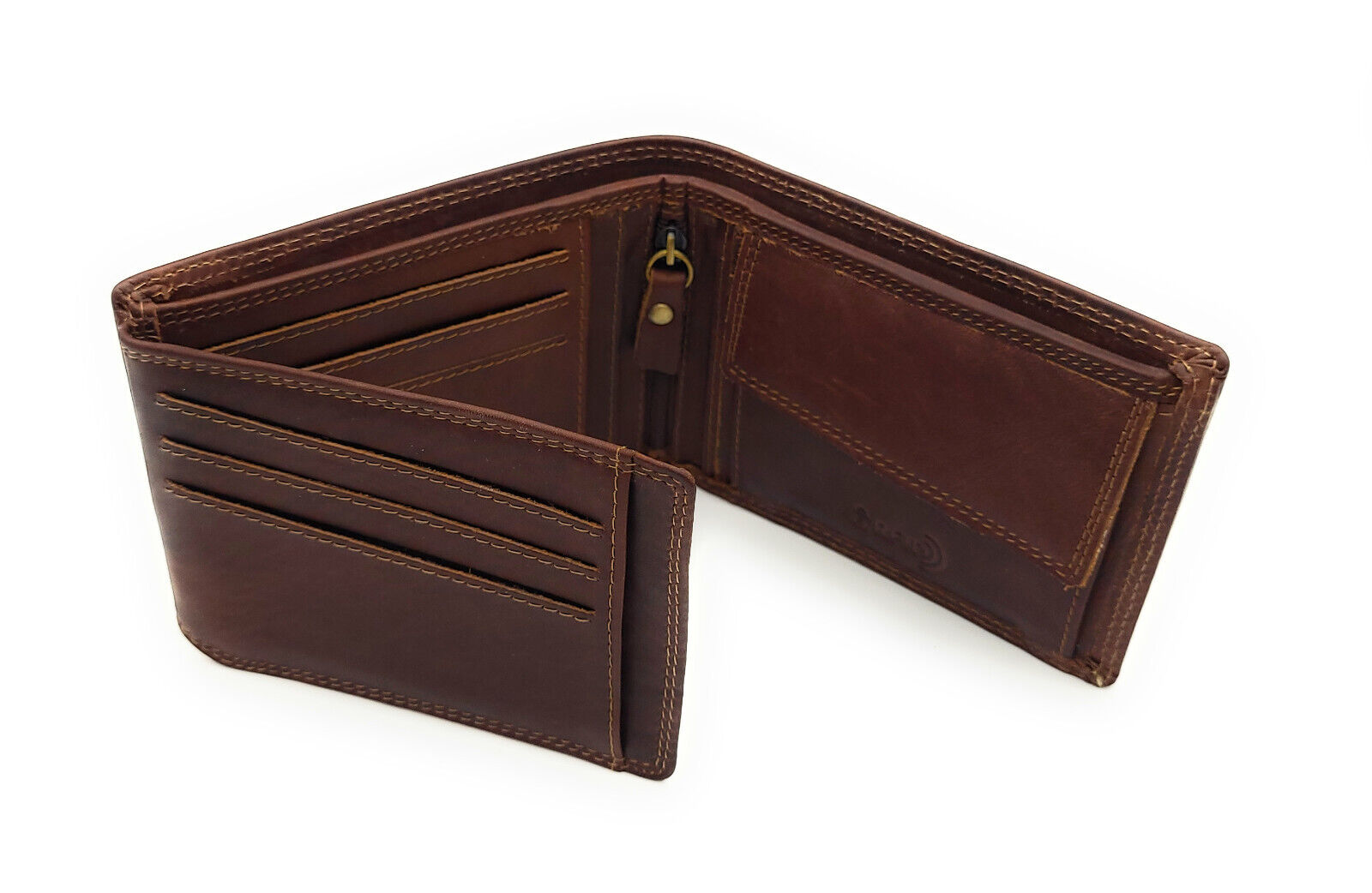 Jockey Club Basic echt Leder Geldbörse Portemonnaie Geldbeutel RFID Schutz braun