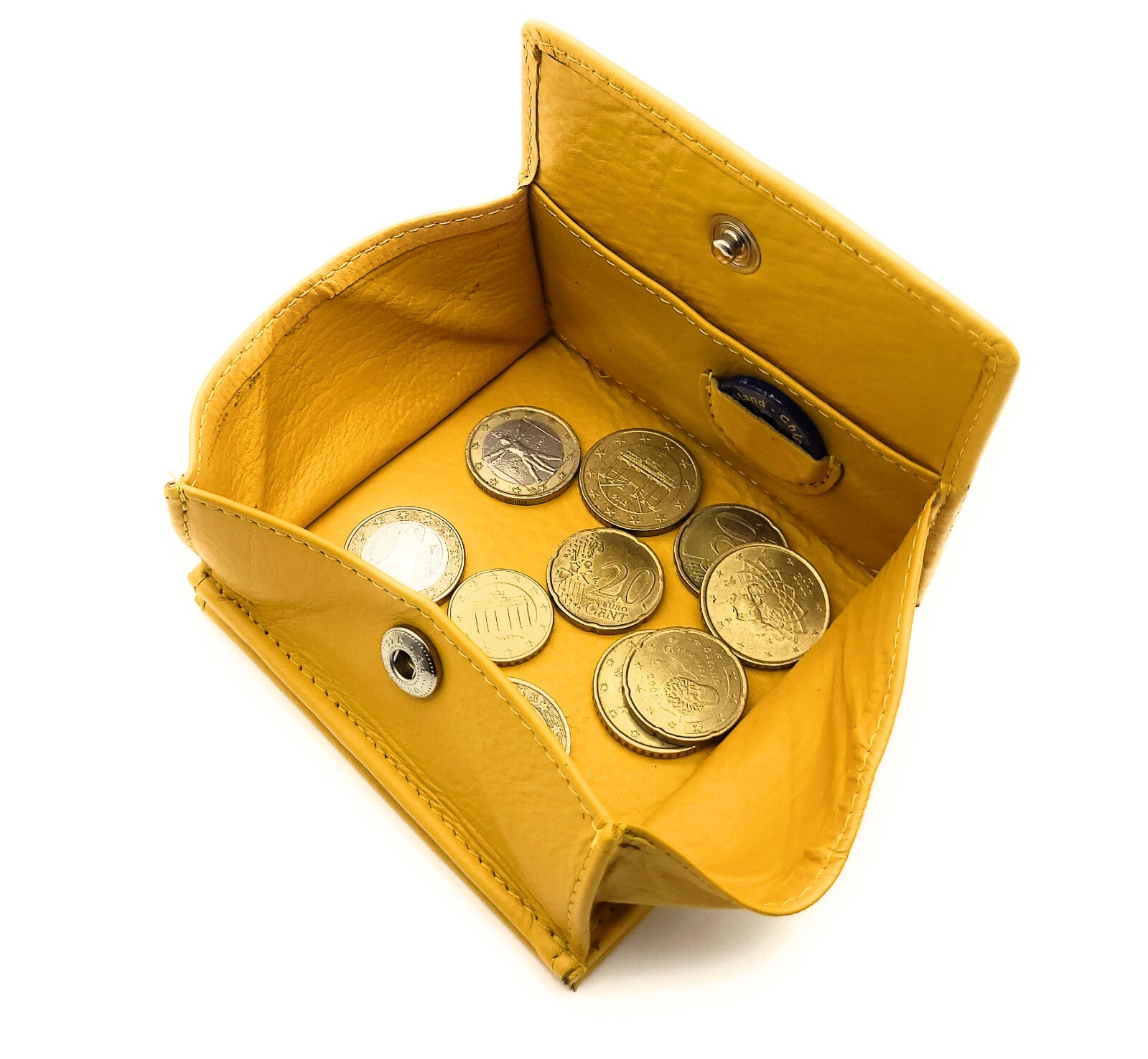 Jockey Club echt Leder Geldbörse Portemonnaie Wiener Schachtel RFID Schutz gelb