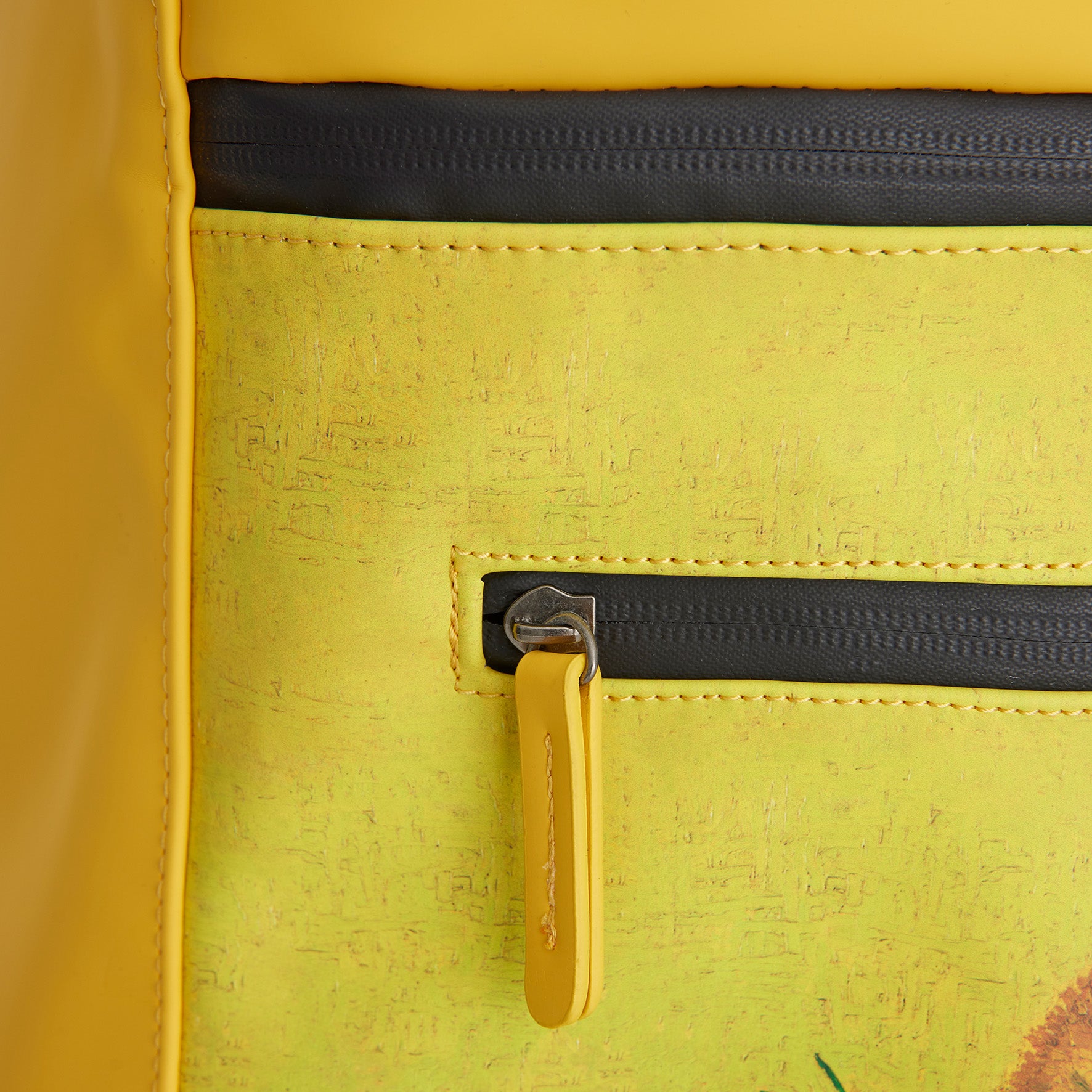 New Rebels OnBoard Trolley Laredo Wasserabweisend | Reisekoffer mit Rollen | Handgepäck 32x18x50cm | Van Gogh Sonnenblumen Gelb