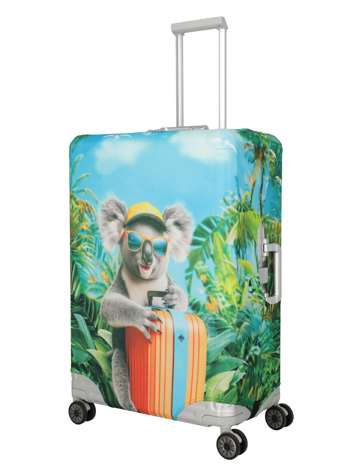 Travelite Kofferschutzhülle Kofferhülle L für große Koffer bis max 77x52x29cm Koala