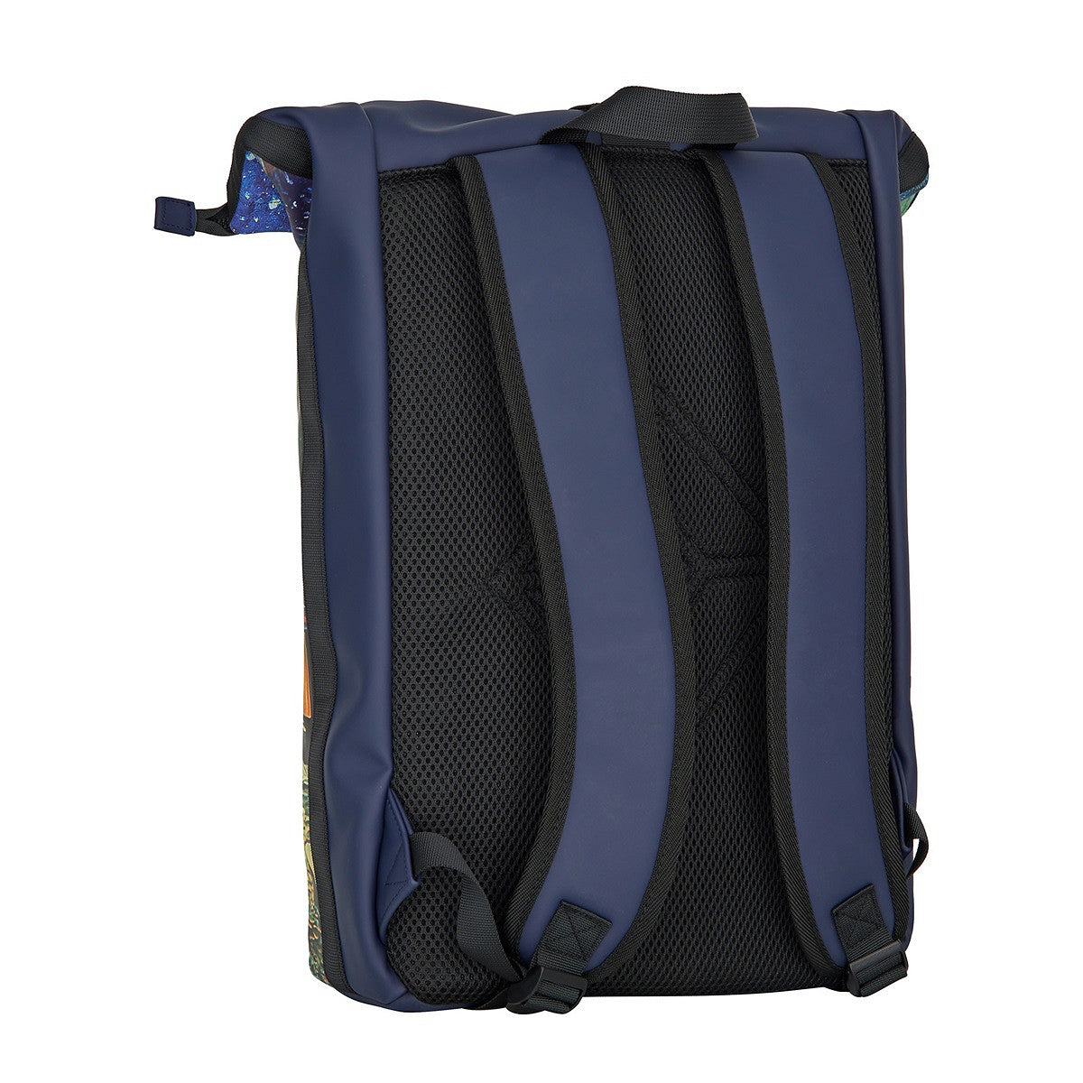 New Rebels Van Gogh Rucksack – Rolltop, wasserabweisend, Laptopfach