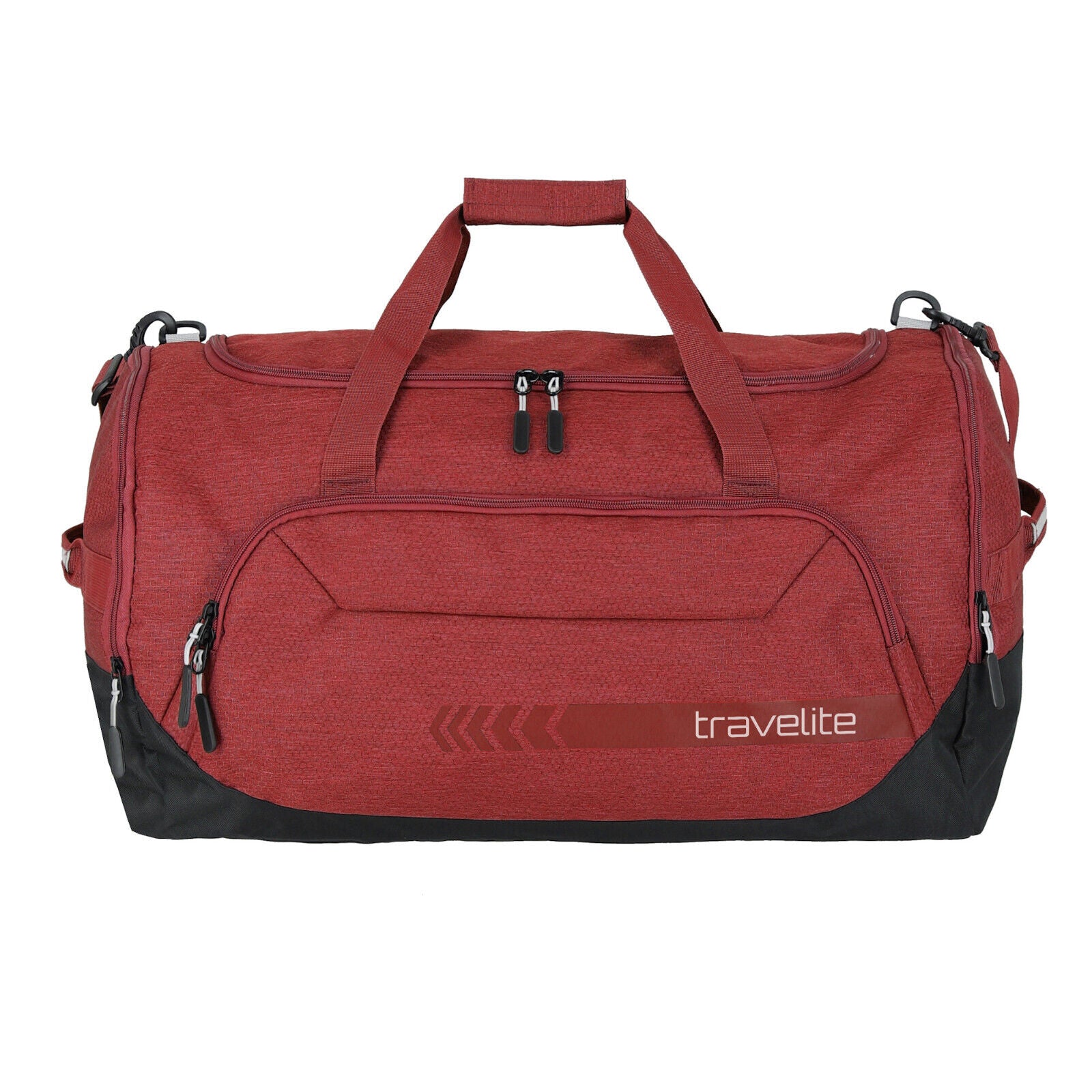 Travelite Sporttasche Kick Off – große Reisetasche 73L mit Schuhfach, Polyester, rot