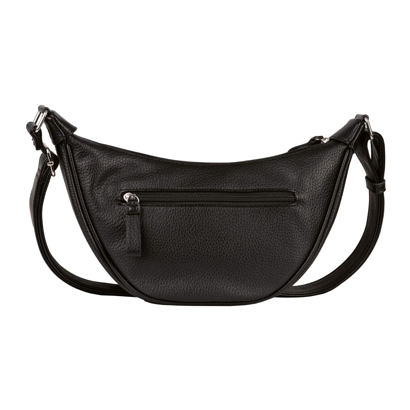 Tom Tailor Denim Liriel Cross Bag M – Damen Umhängetasche aus PU mit Reißverschluss und verstellbarem Schulterriemen Handtasche schwarz