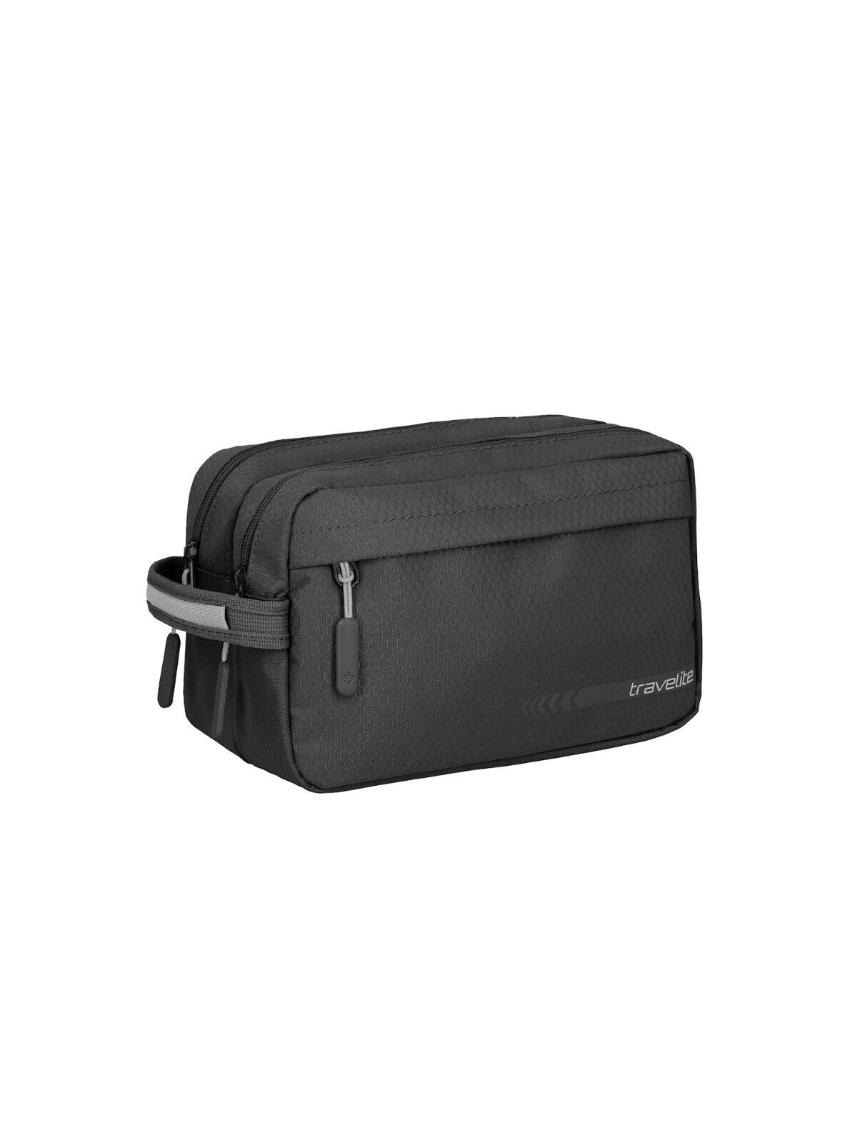Travelite Kick Off Kulturtasche Kulturbeutel Doppelfach schwarz