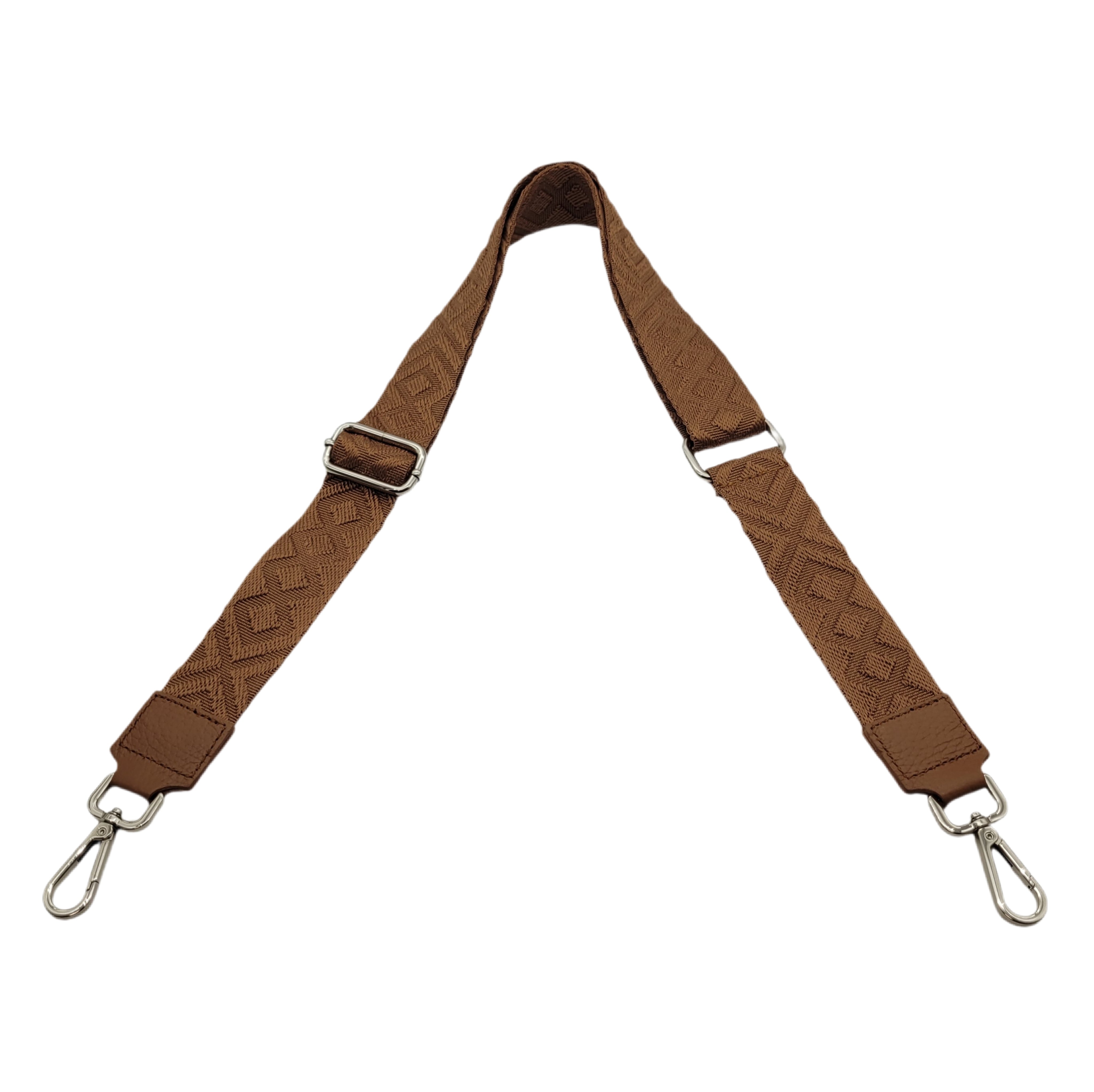 Ersatz Taschengurt Schultergurt Tragegurt Schulterriemen 4cm made in Italy braun