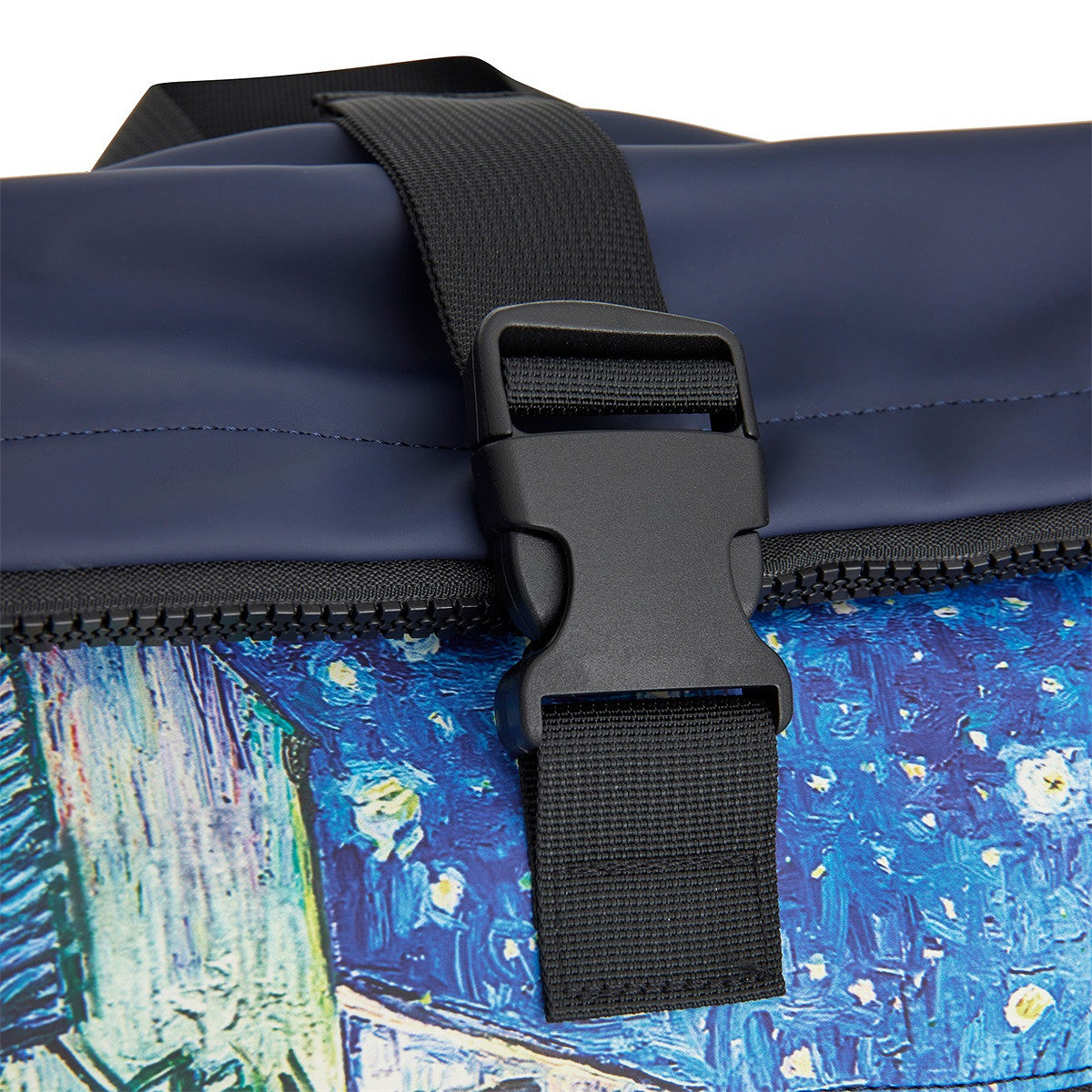 New Rebels Van Gogh Rucksack – Rolltop, wasserabweisend, Laptopfach
