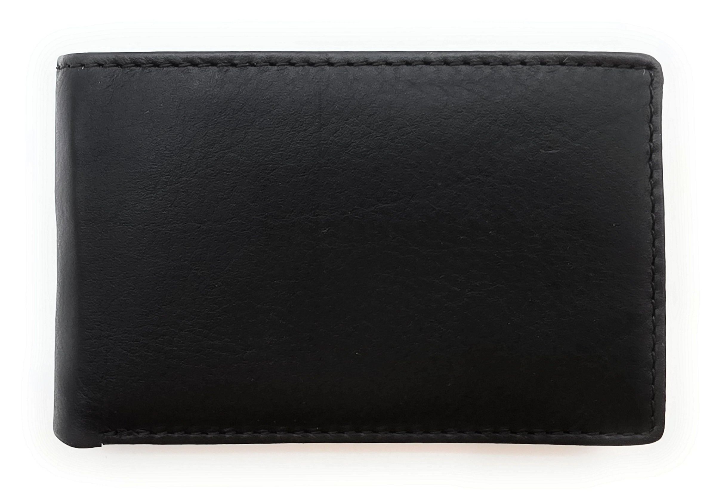 Lemasi Mini Geldbörse Herren Damen aus schwarzem Nappaleder RFID Schutz