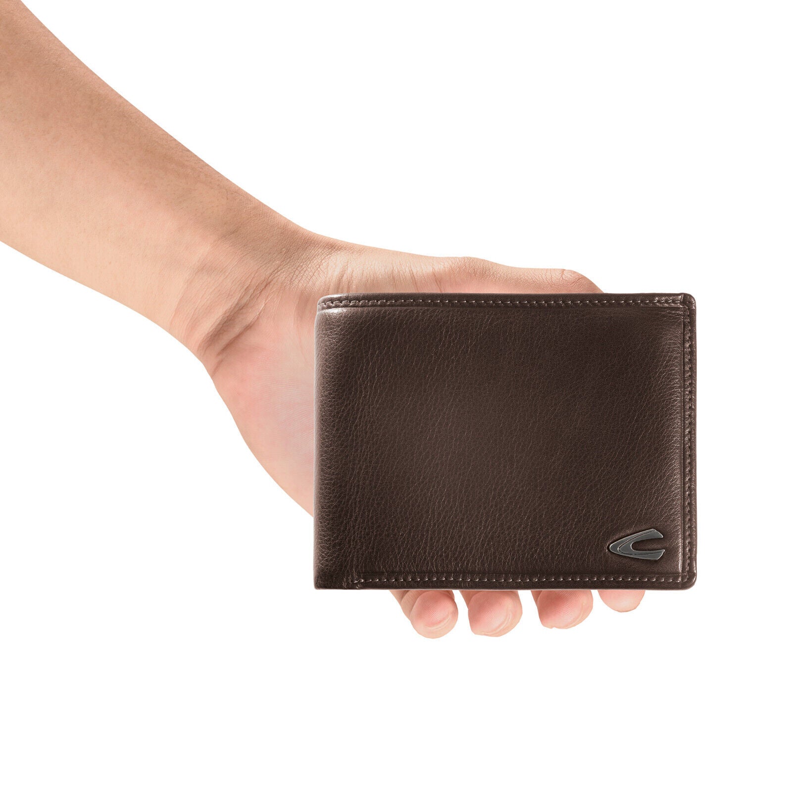 camel active Leder Geldbörse VEGAS – Rindleder, RFID-Schutz & viele Fächer braun