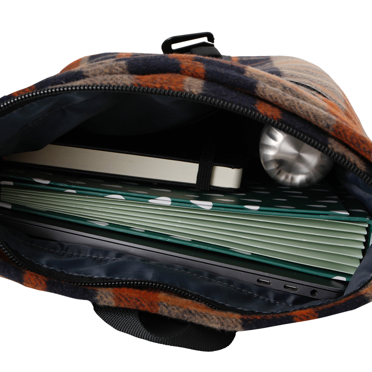 New Rebels Ribbi Roll Up Rolltop City Rucksack Los Angeles Scott Flanell karo