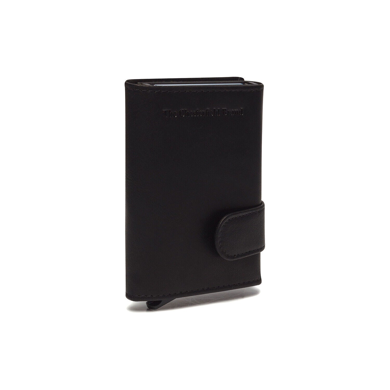 The Chesterfield Brand echt Leder Kreditkartenetui Mini Geldbörse Mannheim schwarz