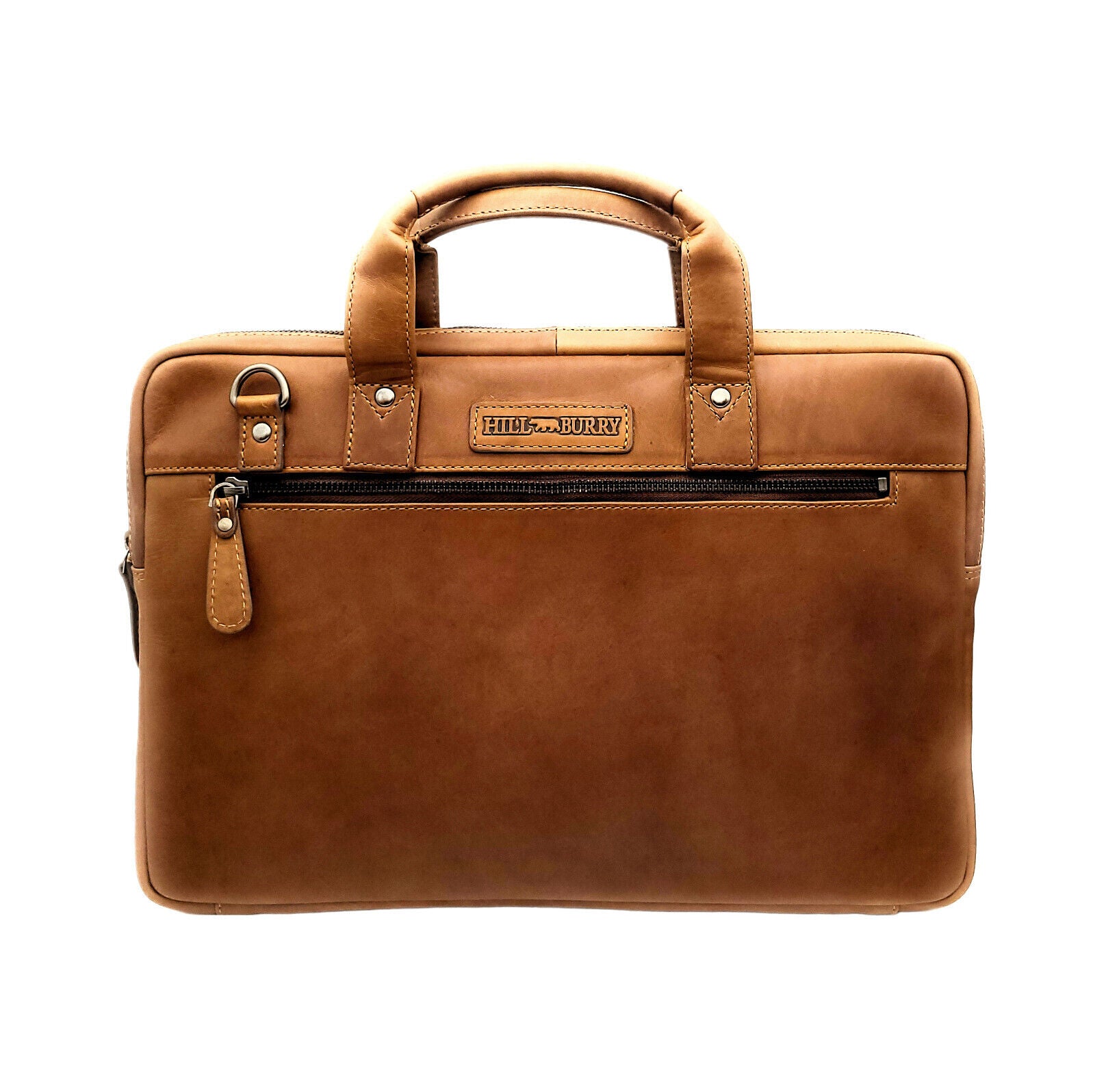 Hill Burry Echtleder Business-Tasche | Premium Laptoptasche 13 Zoll